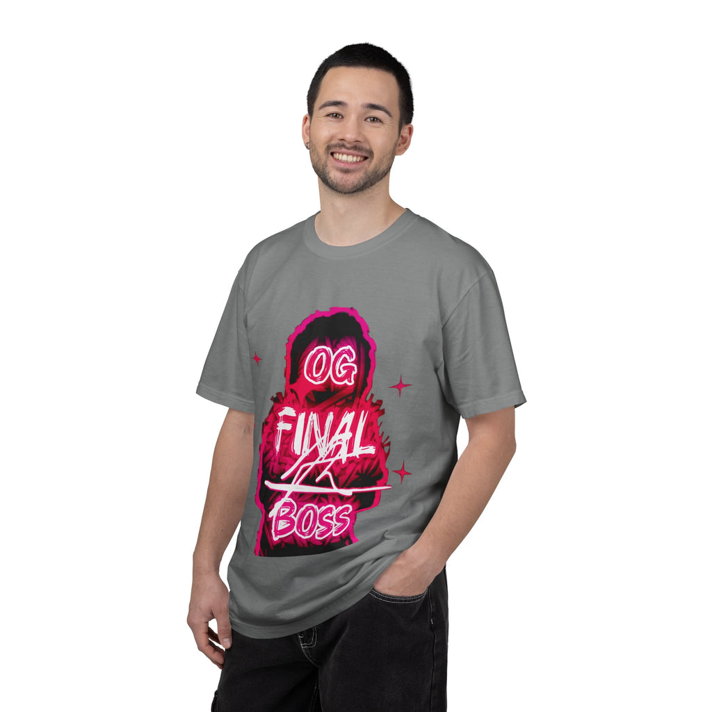OG Final Boss T-shirt — Raspberry Pink - Graphic designer