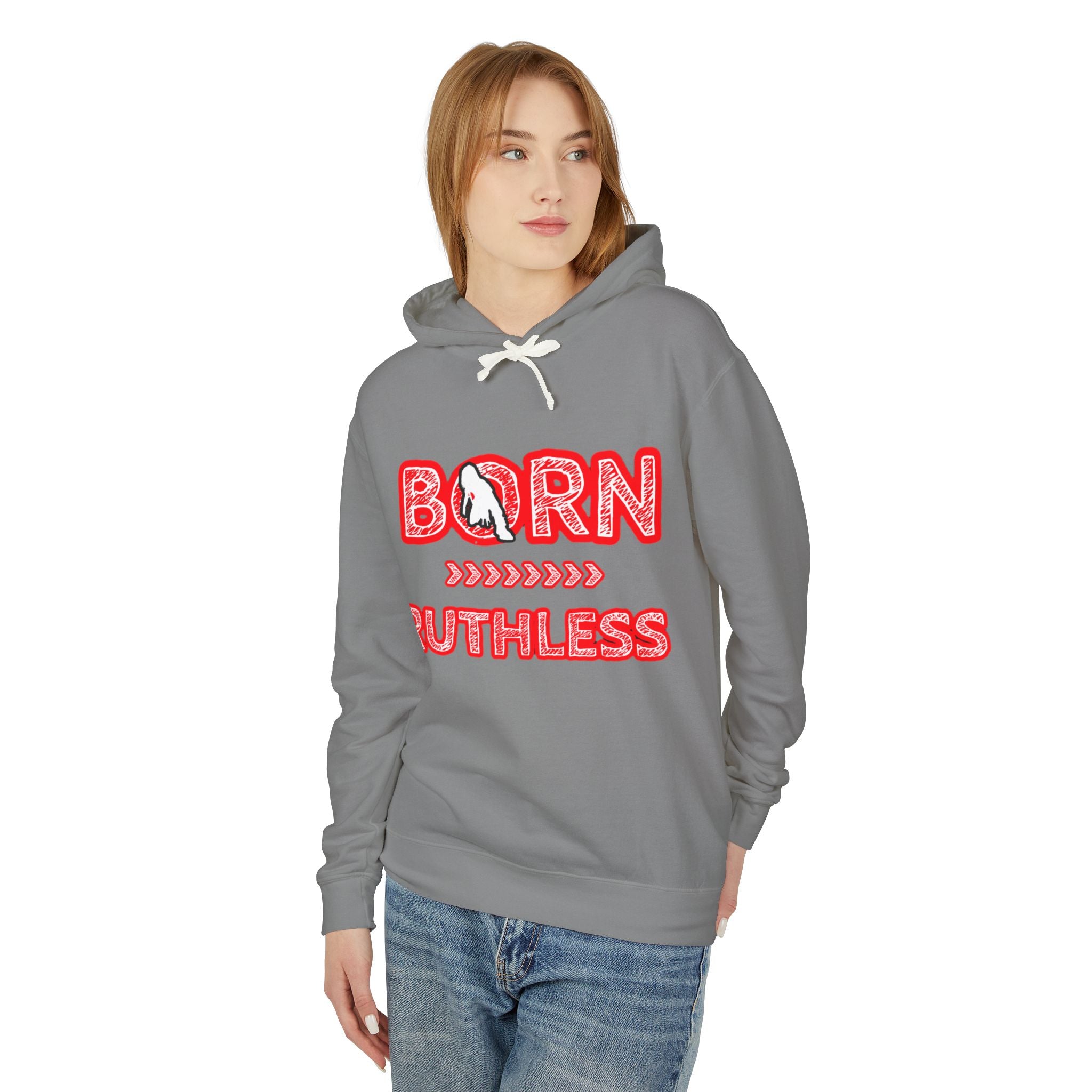 Hoodie — "Born Ruthless" Red Rodeo Graphic Hoodie