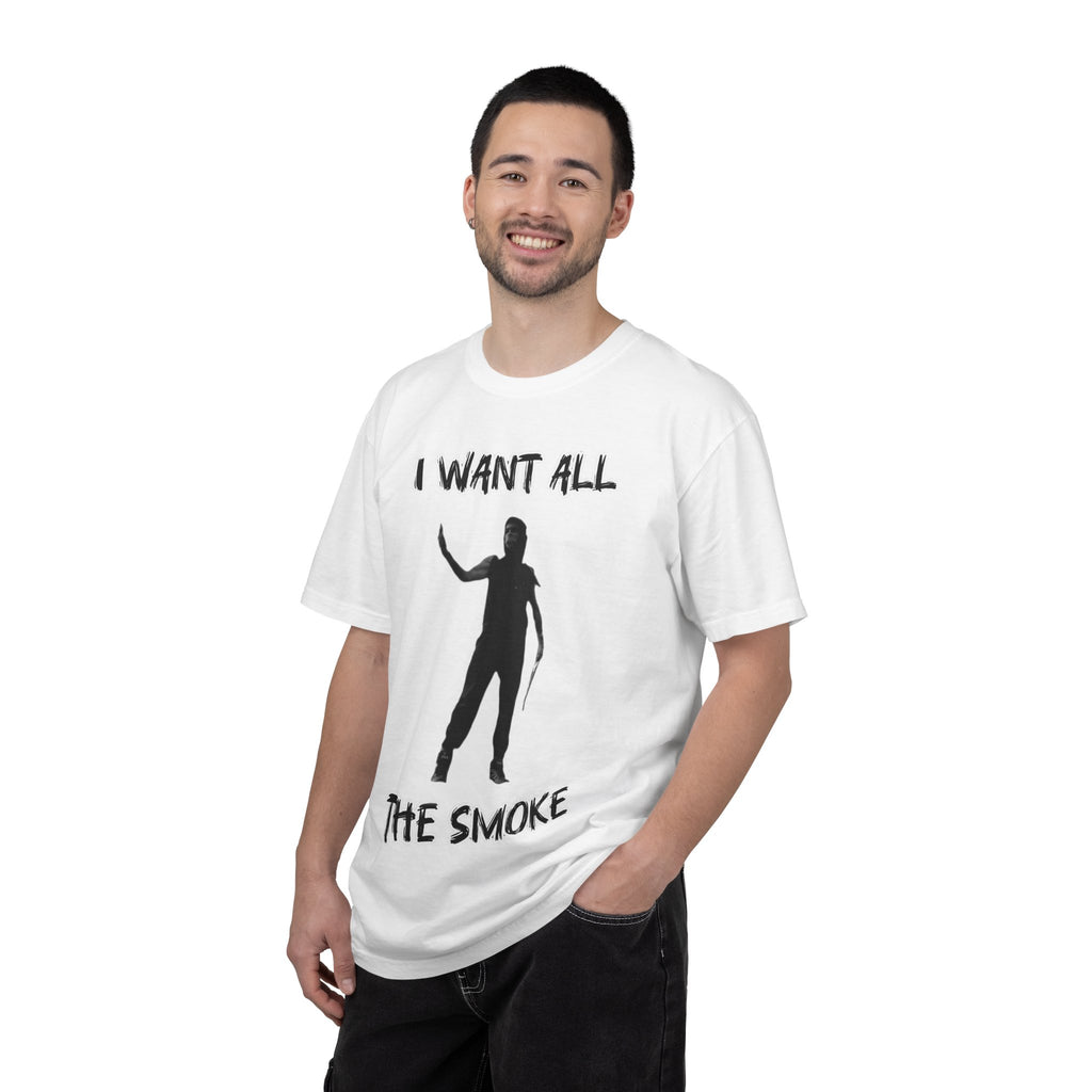 I Want All The Smoke T-Shirt — Fighter Silhouette Combat Tee