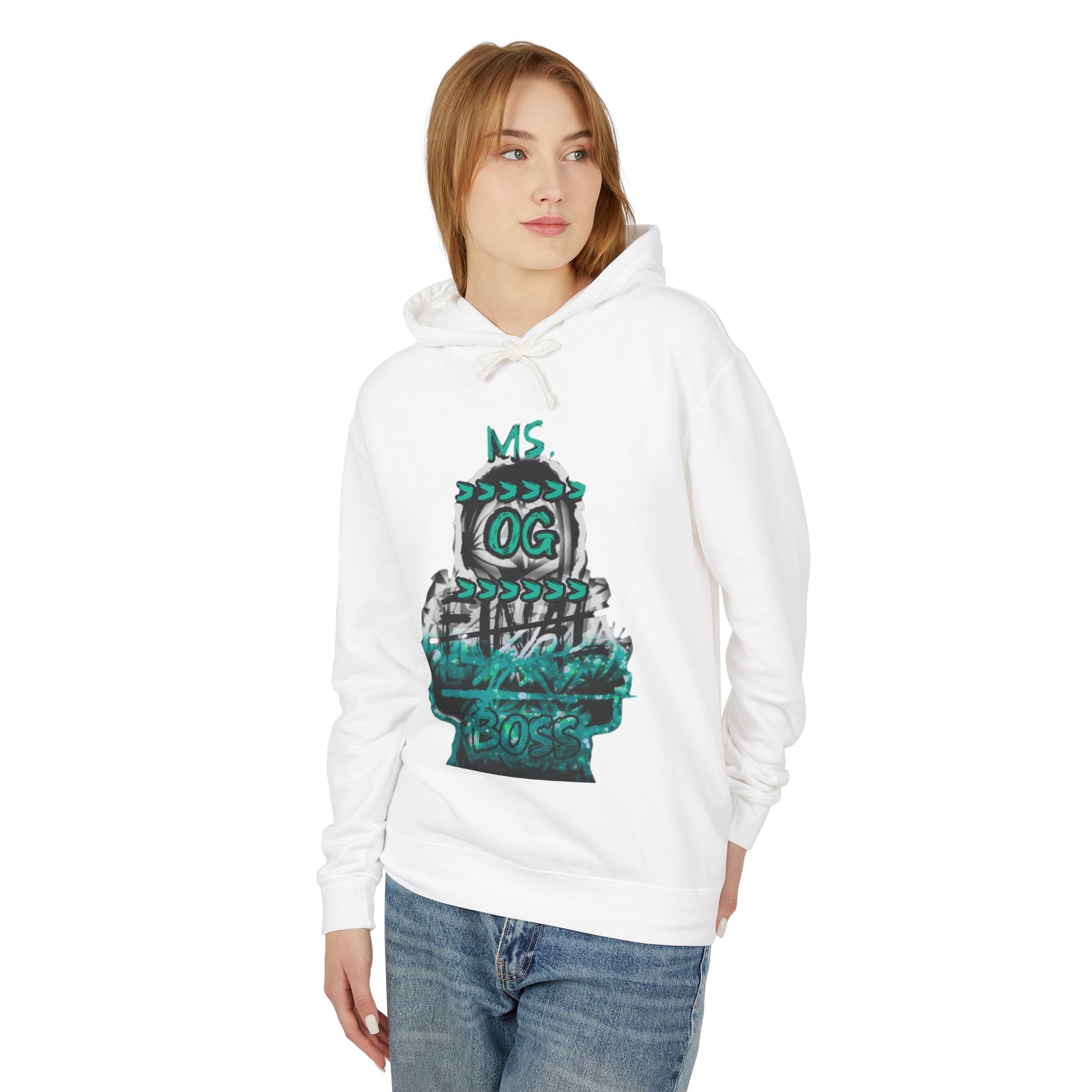 OG Stack Graphic Hoodie — Retro Teal Streetwear Pullover
