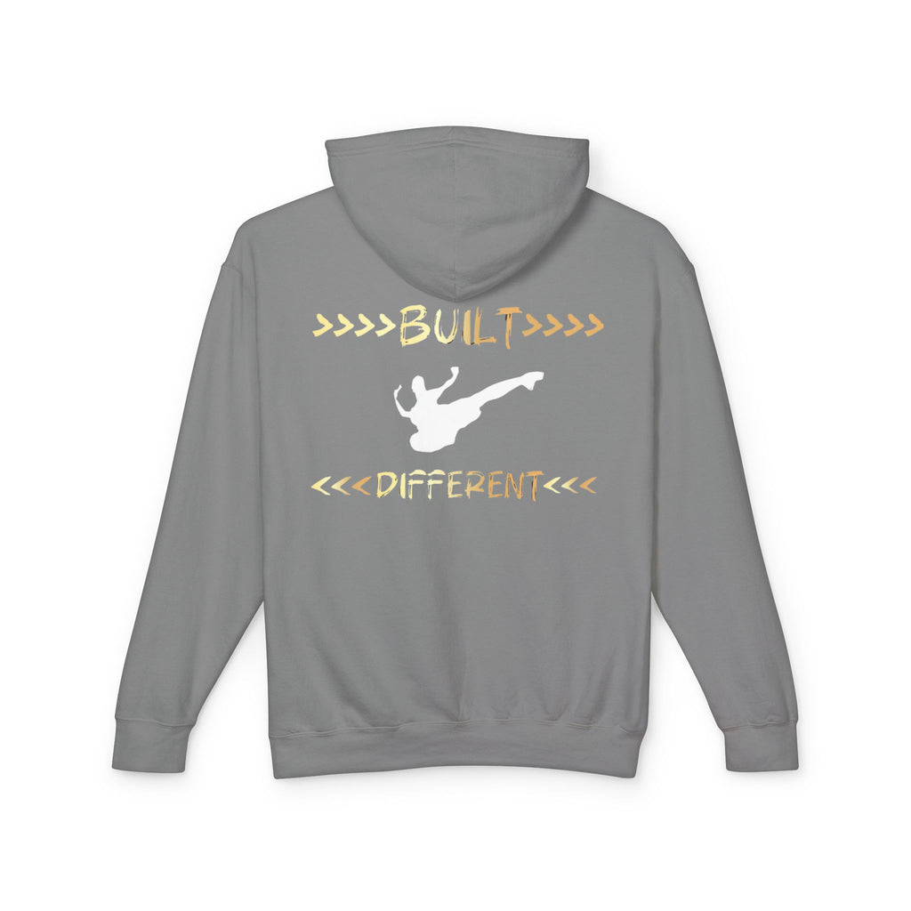 Built Different Martial Arts Hoodie — Karate Kick Graphic Pullover