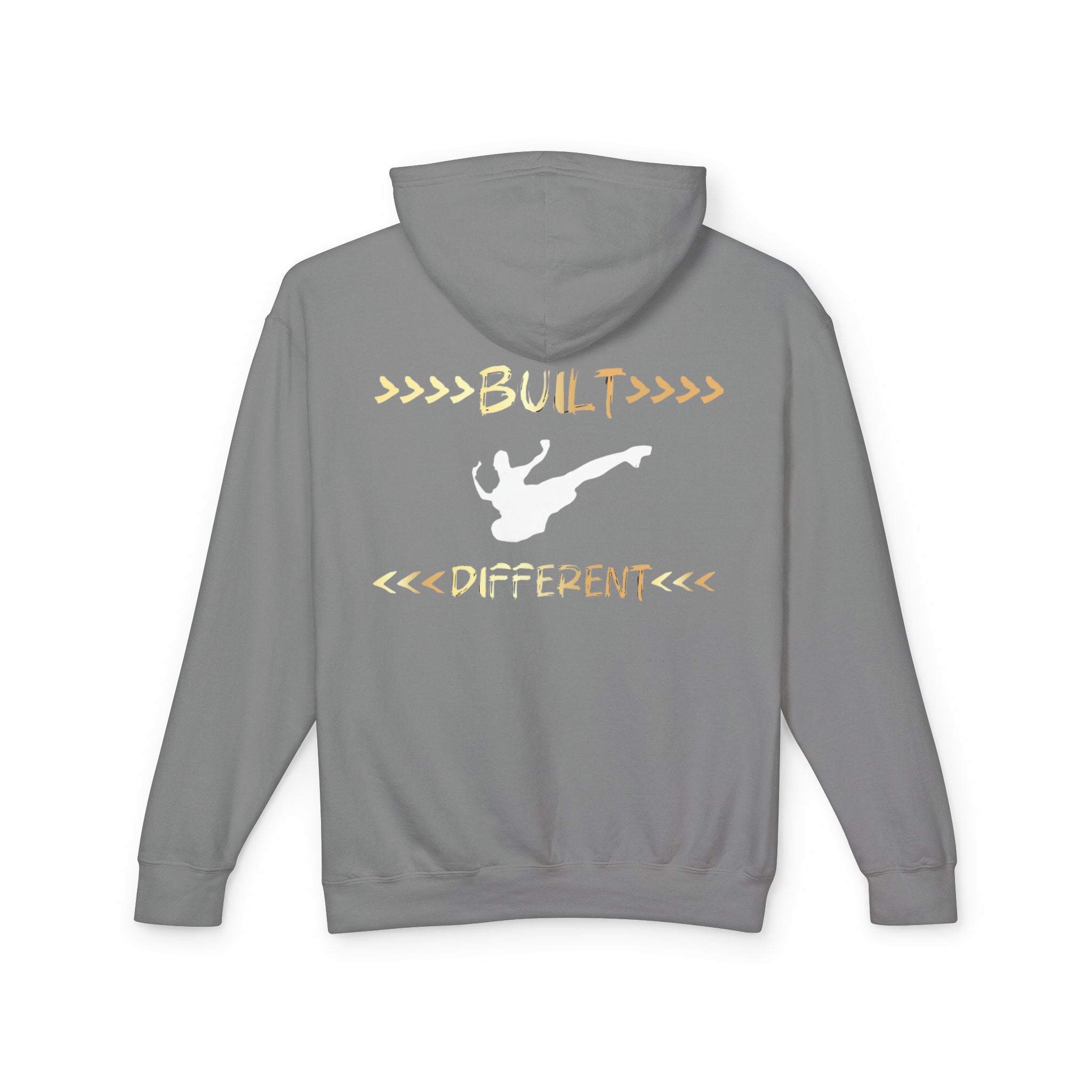 Built Different Martial Arts Hoodie — Karate Kick Graphic Pullover