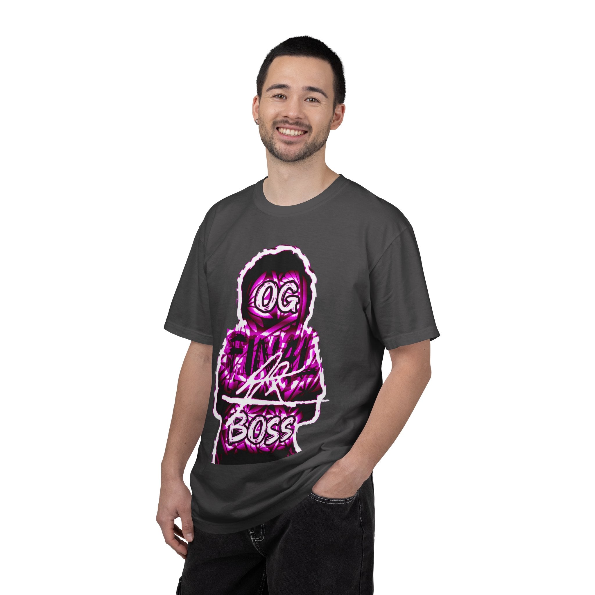 OG final Boss Graphic T-Shirt — Retro Neon Streetwear Tee