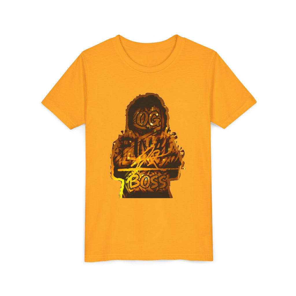 Youth Tee — "OG Final Boss" - Golden - Graphic Shirt
