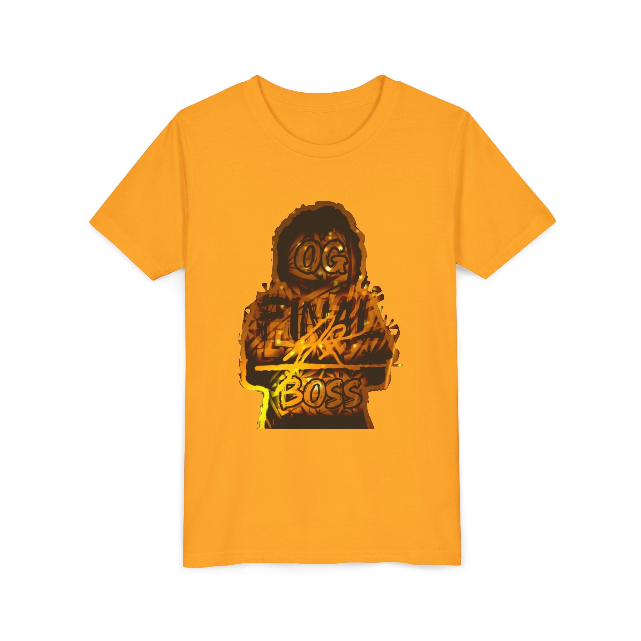 Youth Tee — "OG Final Boss" - Golden - Graphic Shirt