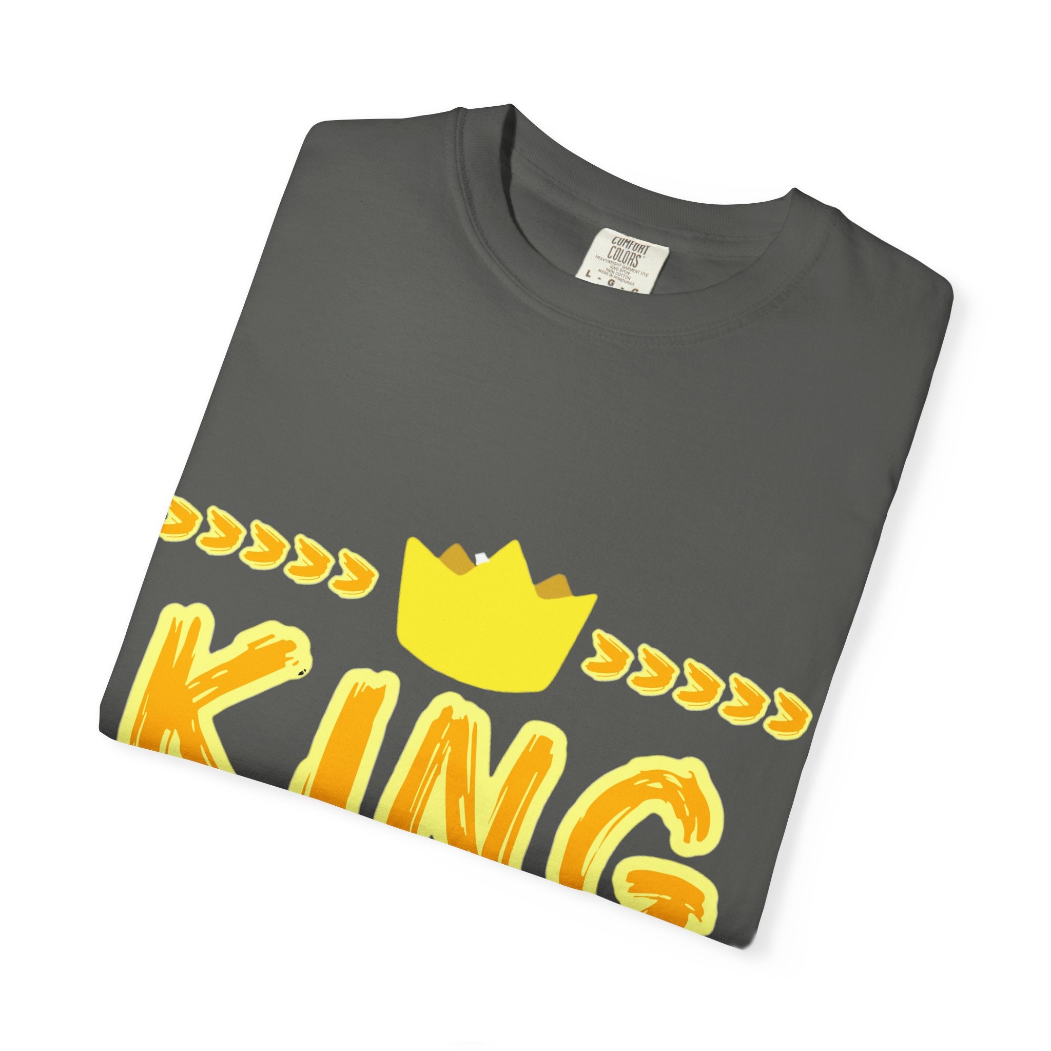 King graphic Yellow - Unisex Garment-Dyed T-shirt