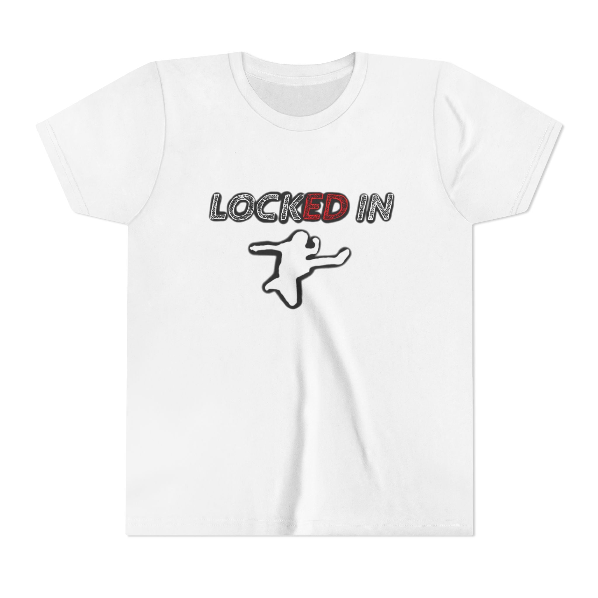 Youth Tee — "Locked In" Graphic Kids Shirt with Star Accent