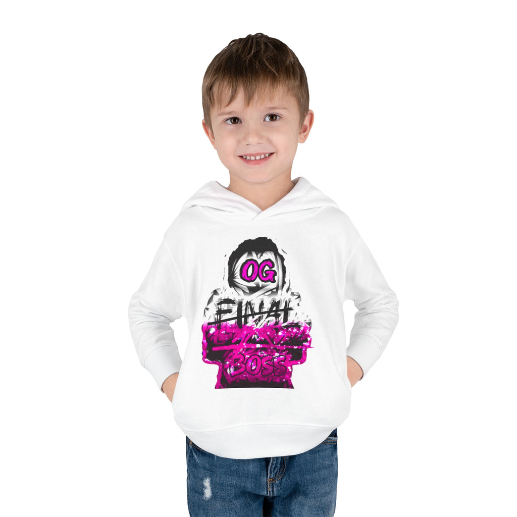 Toddler Hoodie — 'OG Final Boss' Retro Gamer Pullover