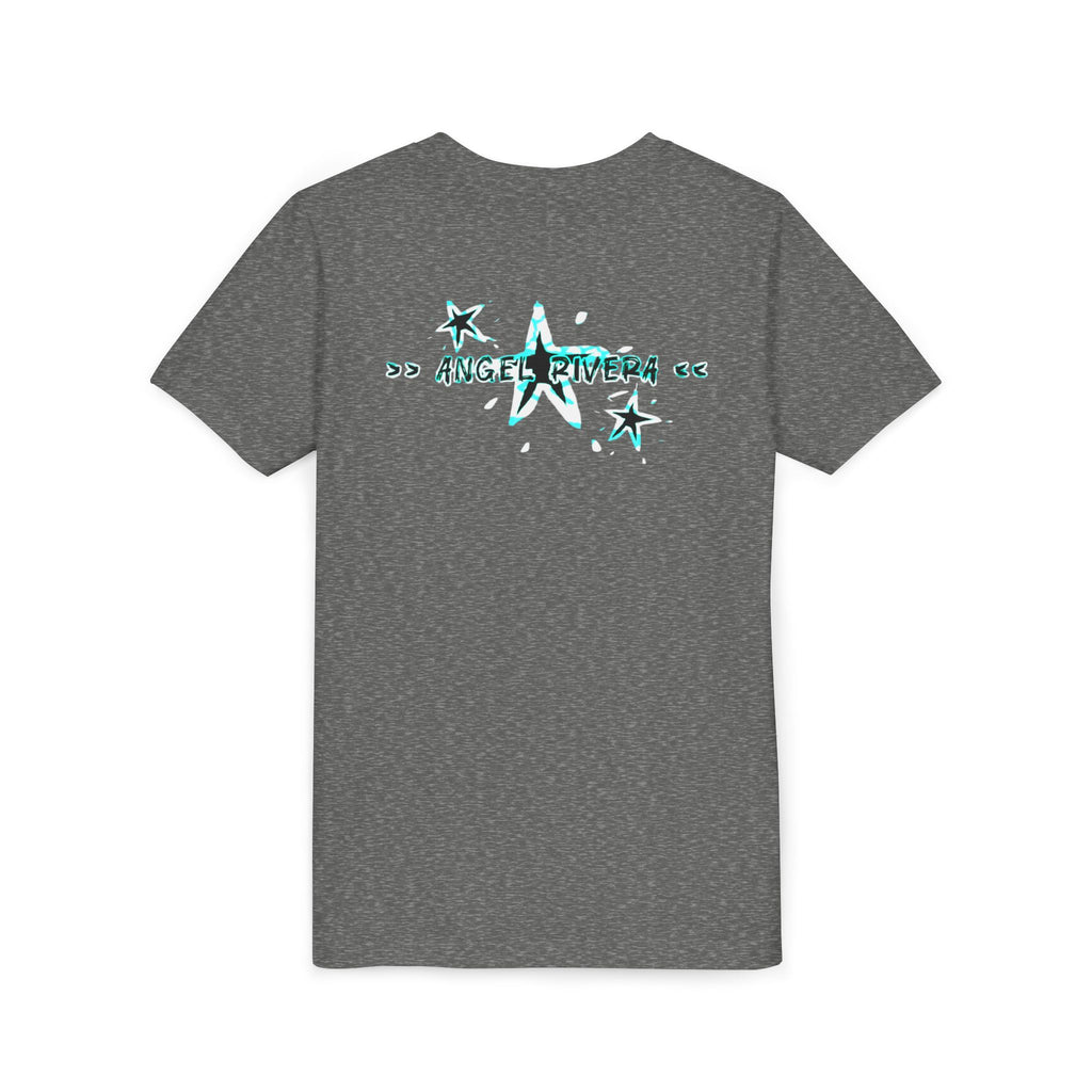 Youth Tee — "OG Final Boss" Graphic Shirt with Cyan Star Nameback