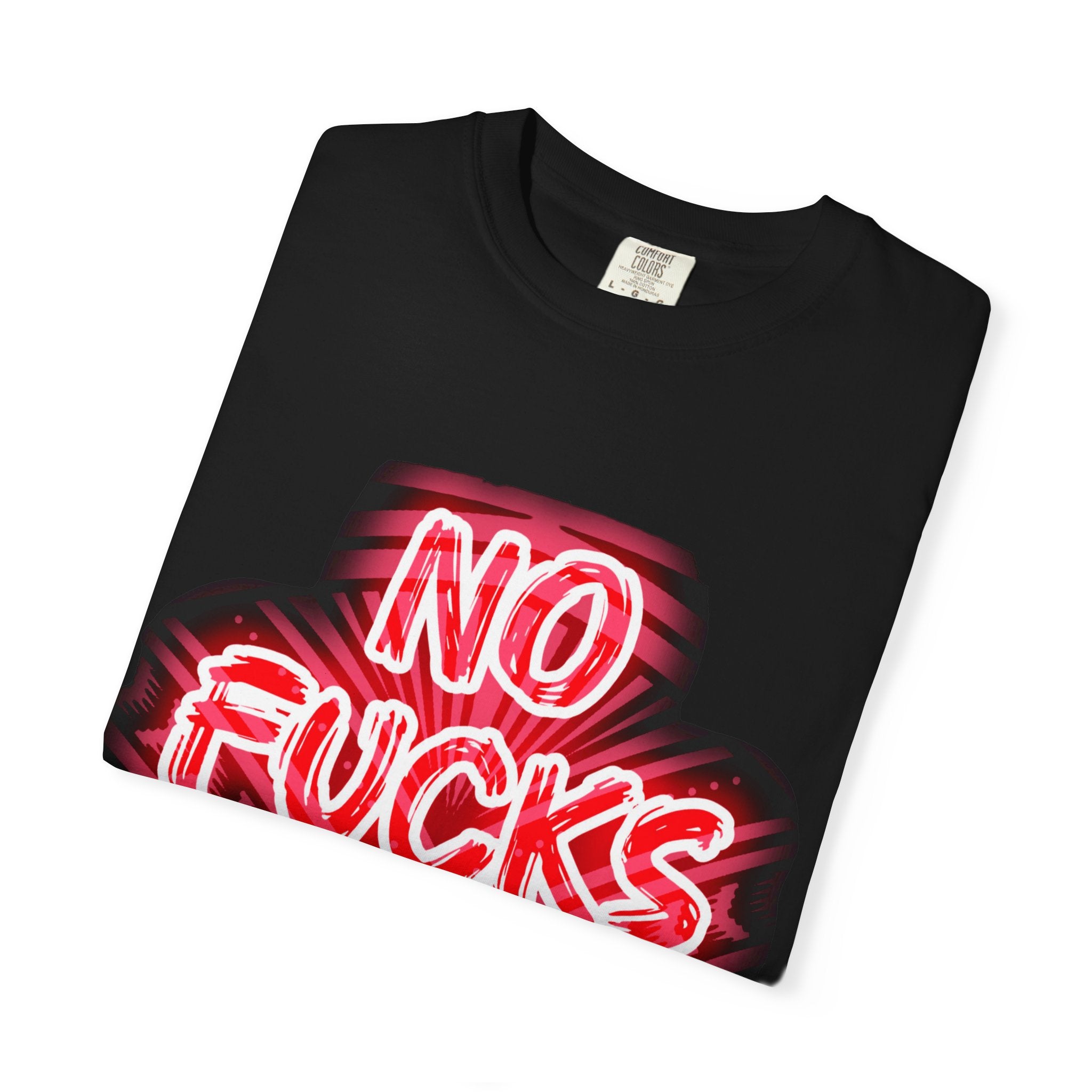 Graphic T-Shirt — "No Fucks Given" Neon Style Tee