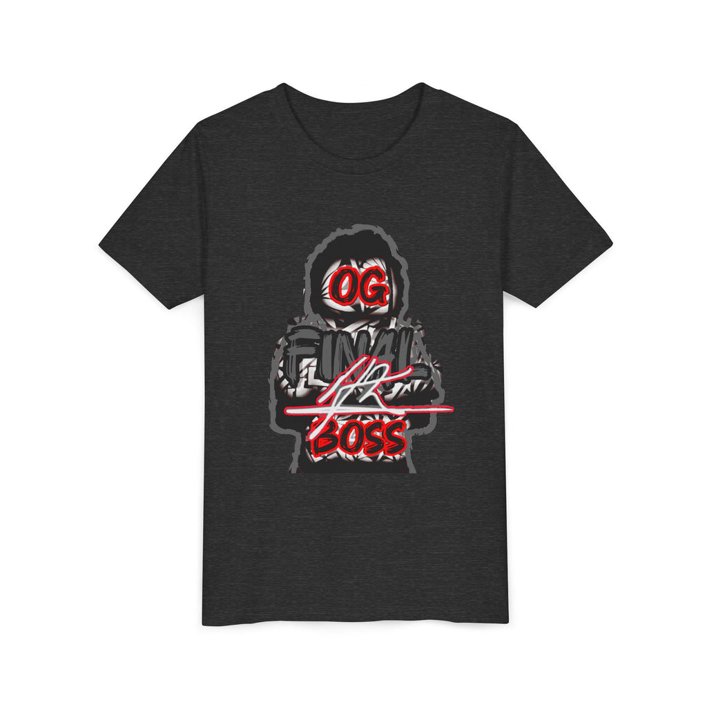 Youth Tee — "OG Final Boss" - Platinum - Graphic Shirt