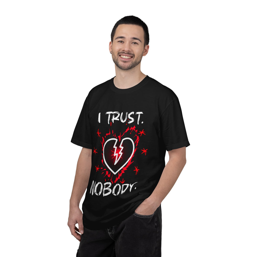 Broken Heart Graphic T-Shirt — Lightning Bolt Punk Tee