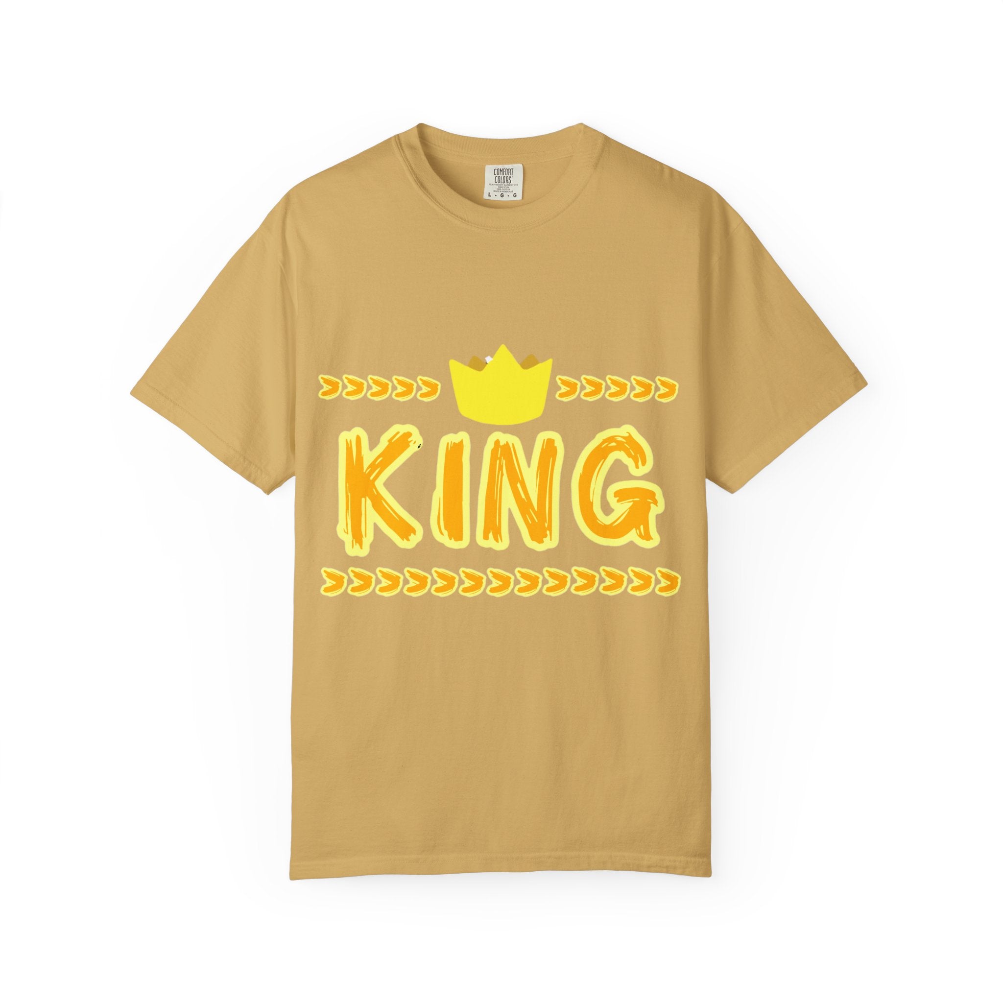 King graphic Yellow - Unisex Garment-Dyed T-shirt
