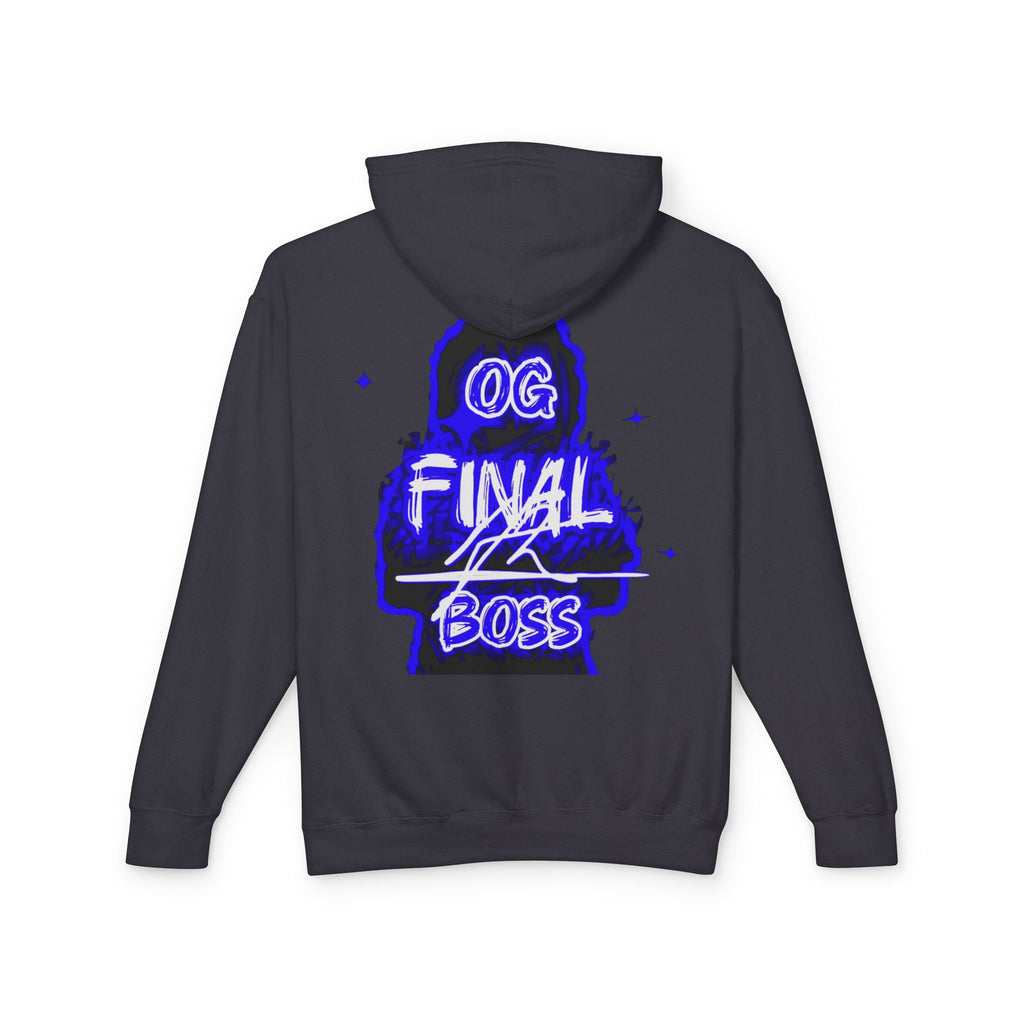 OG Final Boss Hoodie — Sapphire graphic Pullover