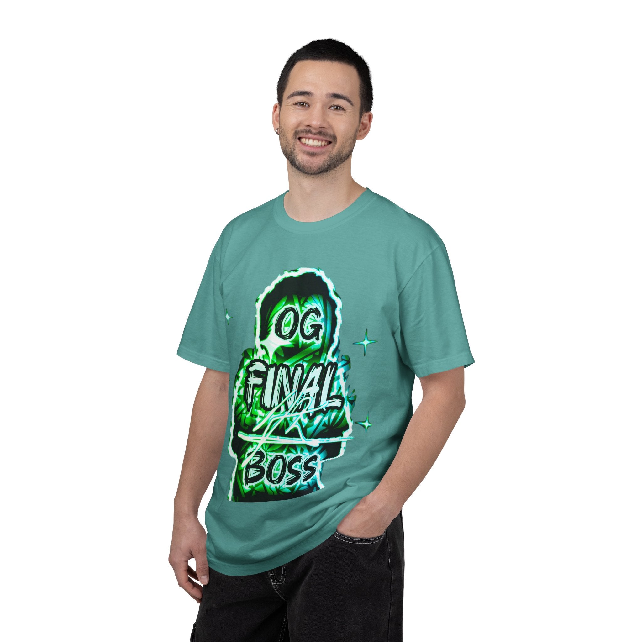 OG Final Boss T-shirt — Emerald Graphic designer