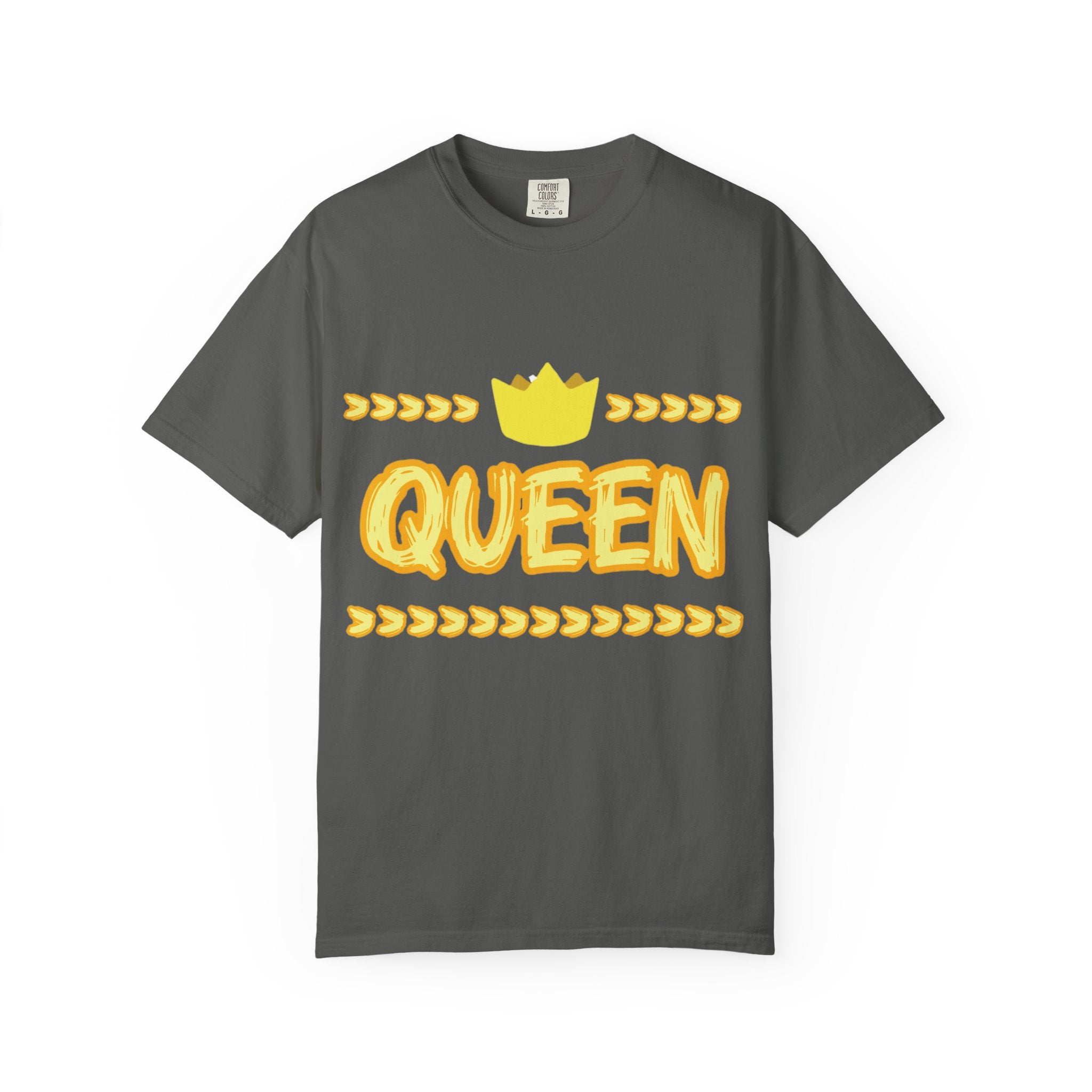 Queen Graphic T-Shirt — Yellow Crown Casual Tee
