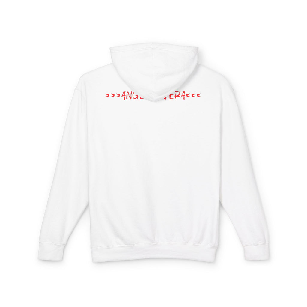 Love Arrow Hoodie — Red 'LOVE/LOSE' Graphic Lightweight Hooded Sweatshirt