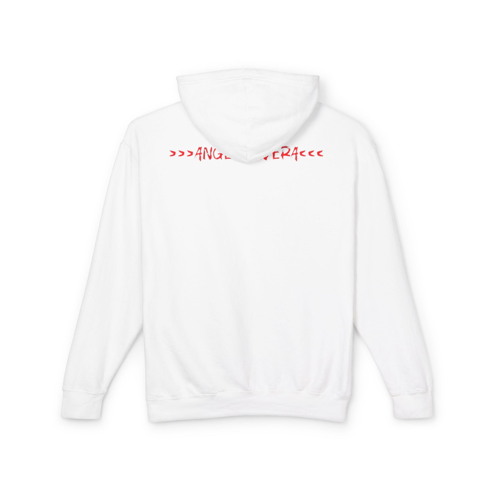 Love Arrow Hoodie — Red 'LOVE/LOSE' Graphic Lightweight Hooded Sweatshirt