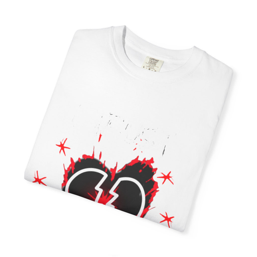 Broken Heart Graphic T-Shirt — Lightning Bolt Punk Tee