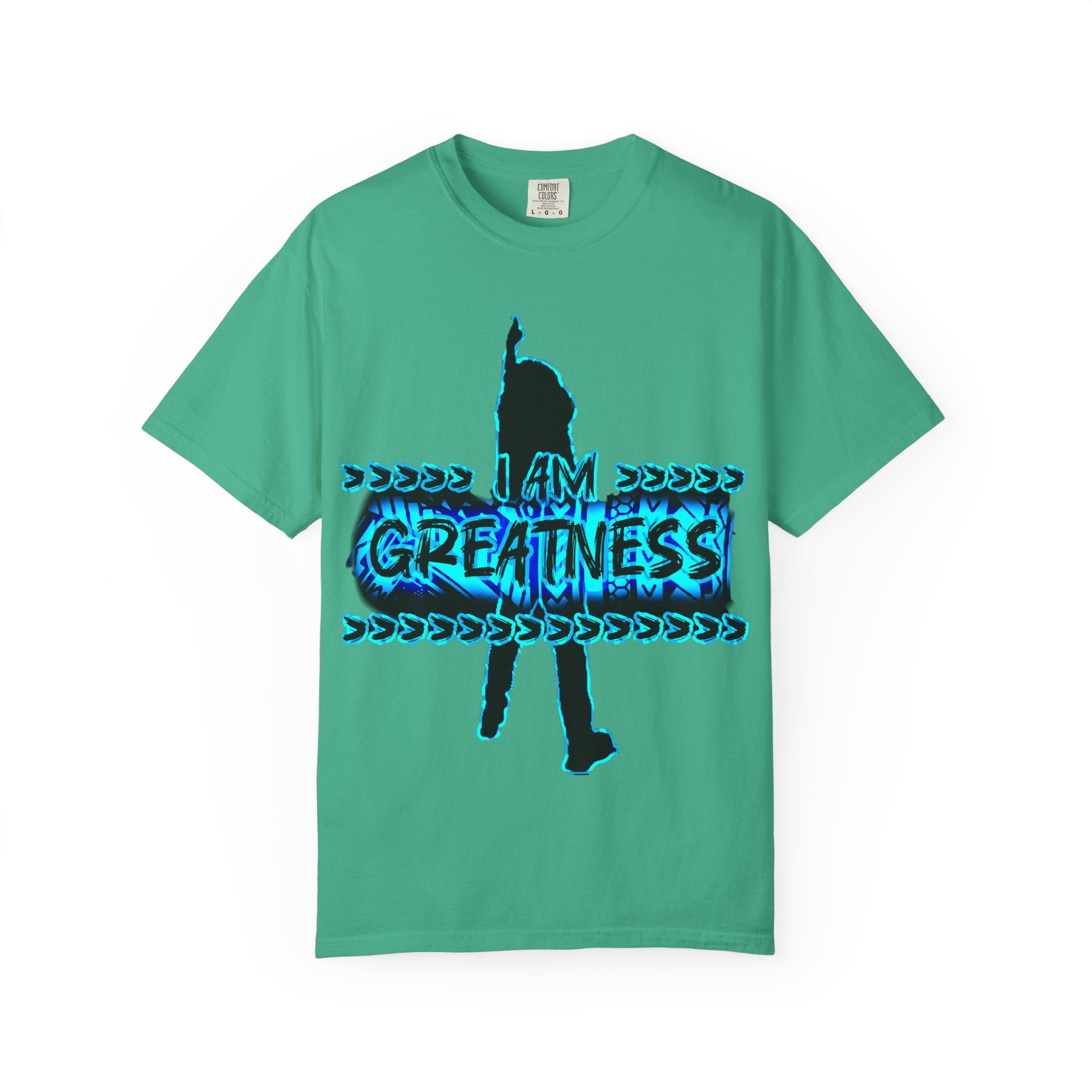 "I am Greatness" Graphic streetwear - Unisex Garment-Dyed T-shirt