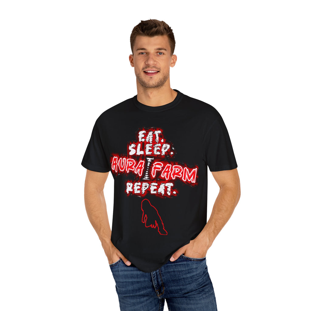 Unisex Farm Life T-shirt - Eat Sleep Aura Farm Repeat, Perfect for Farmers, Casual Wear, Gifts for Nature Lovers, Farm Stay [...]