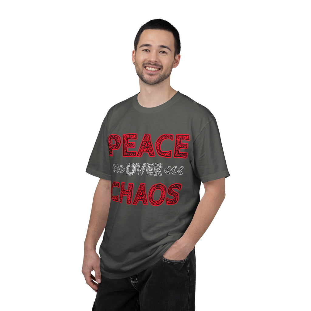 Peace Over Chaos T-Shirt — Graphic Message Tee