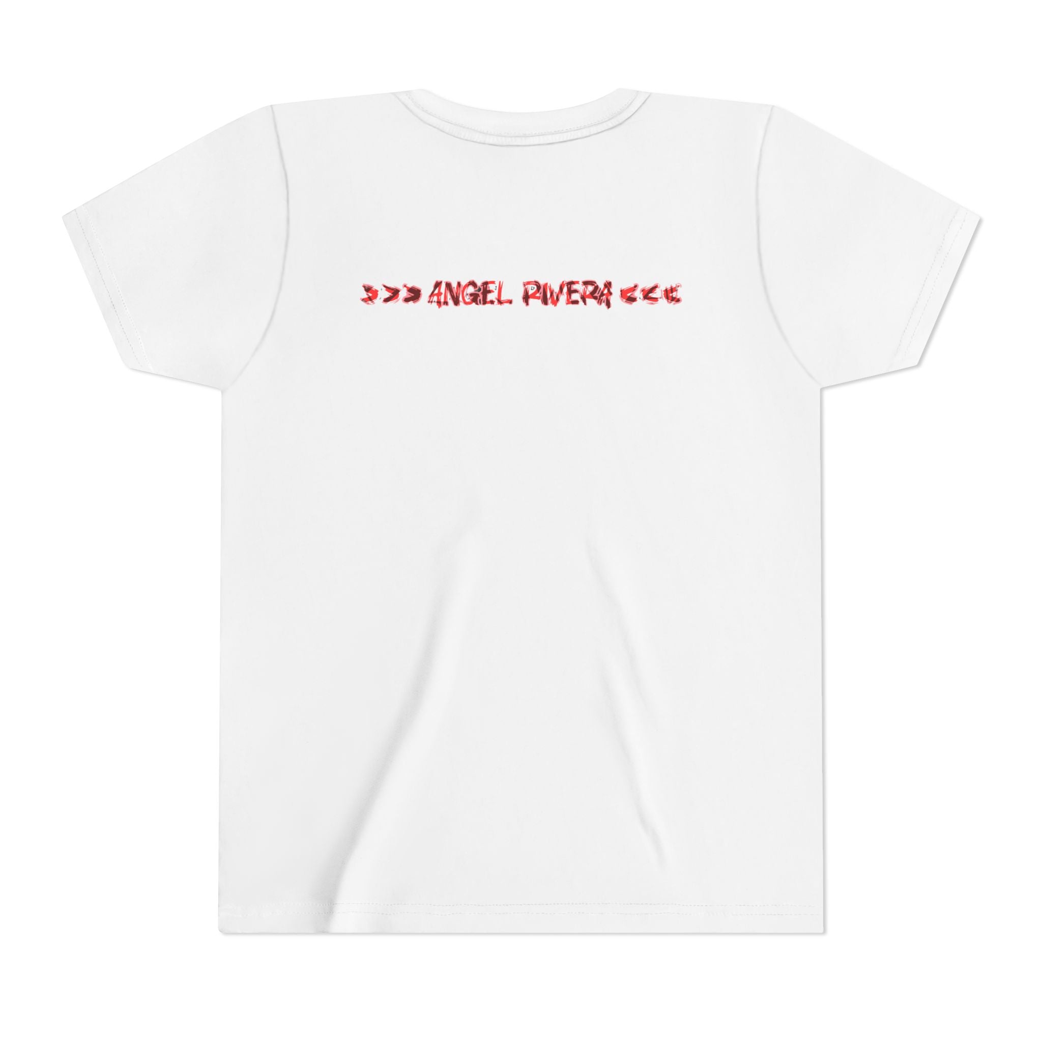 Youth Tee — “The Original Boss” Red Grunge Graphic (Angel Power)