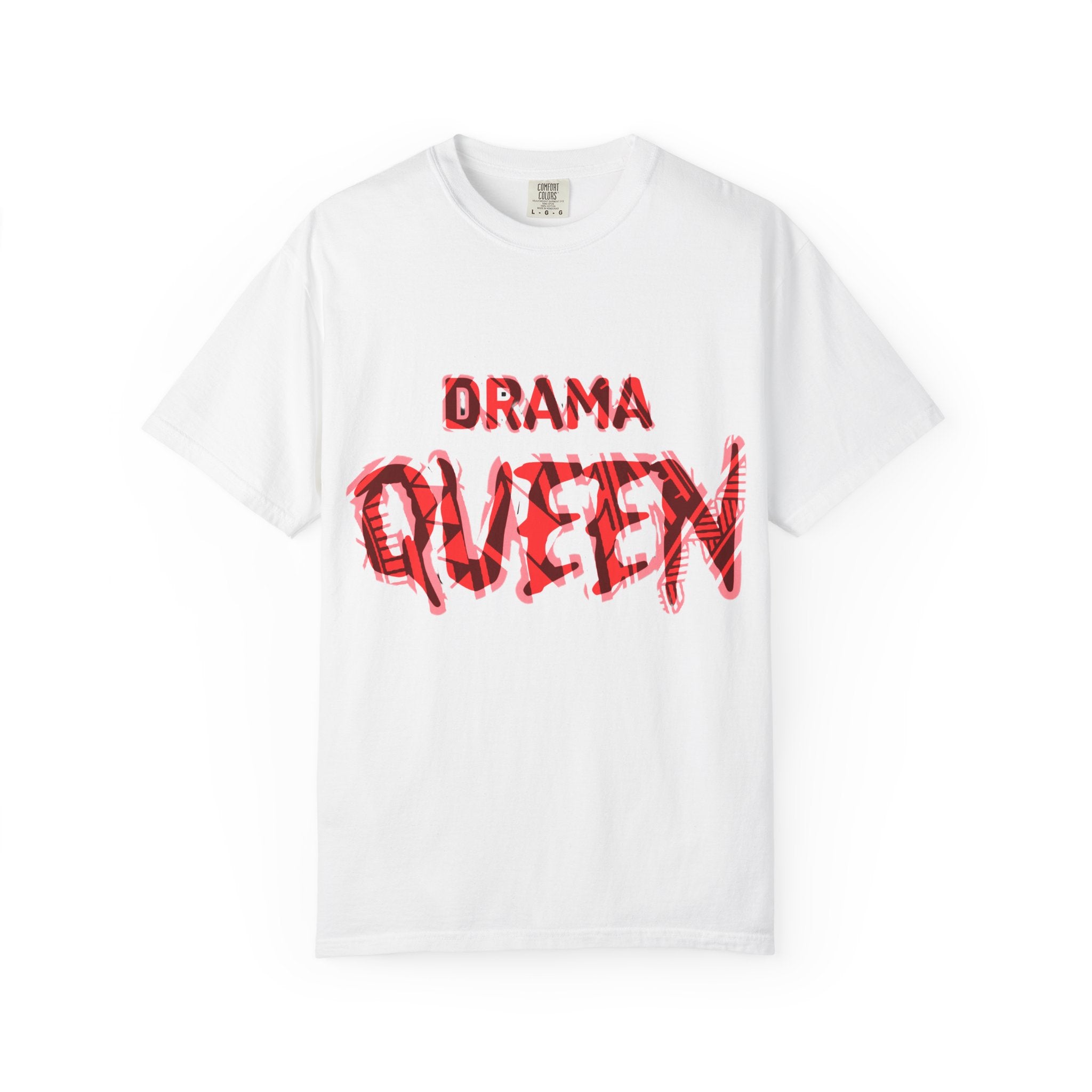 Drama Queen T-Shirt — Bold Red Graphic Tee