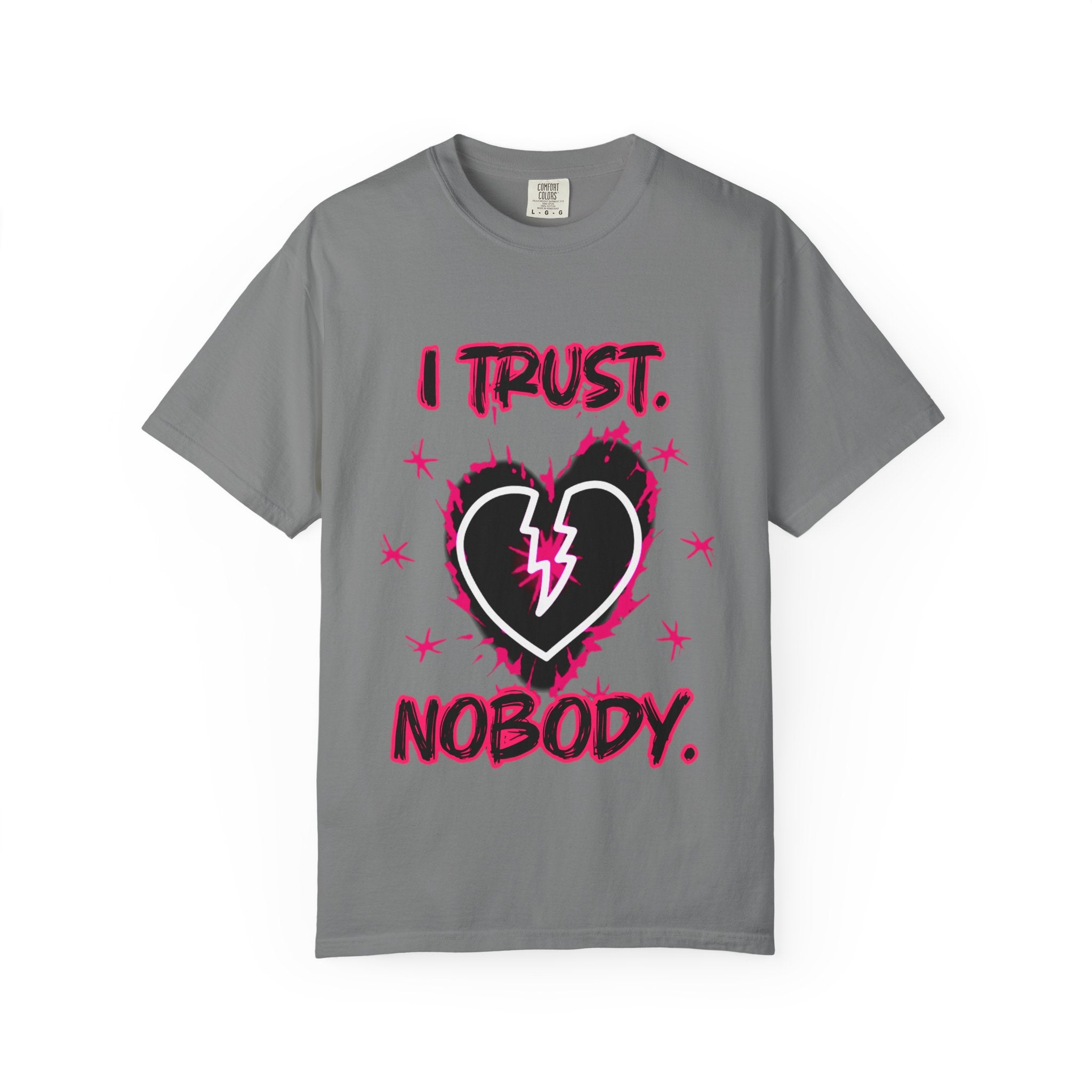 I Trust Nobody T-Shirt — Broken Heart Graphic Tee