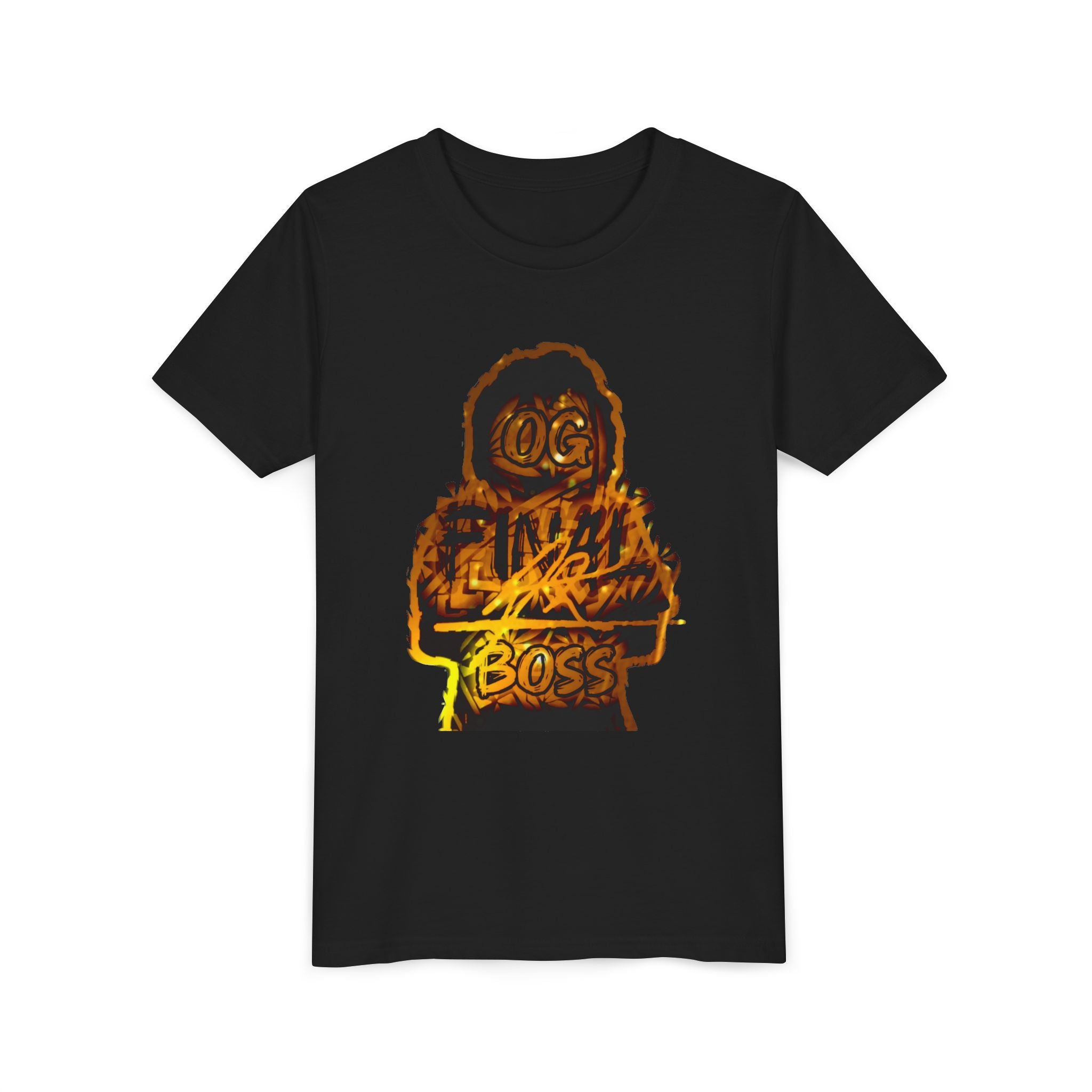 Youth Tee — "OG Final Boss" - Golden - Graphic Shirt