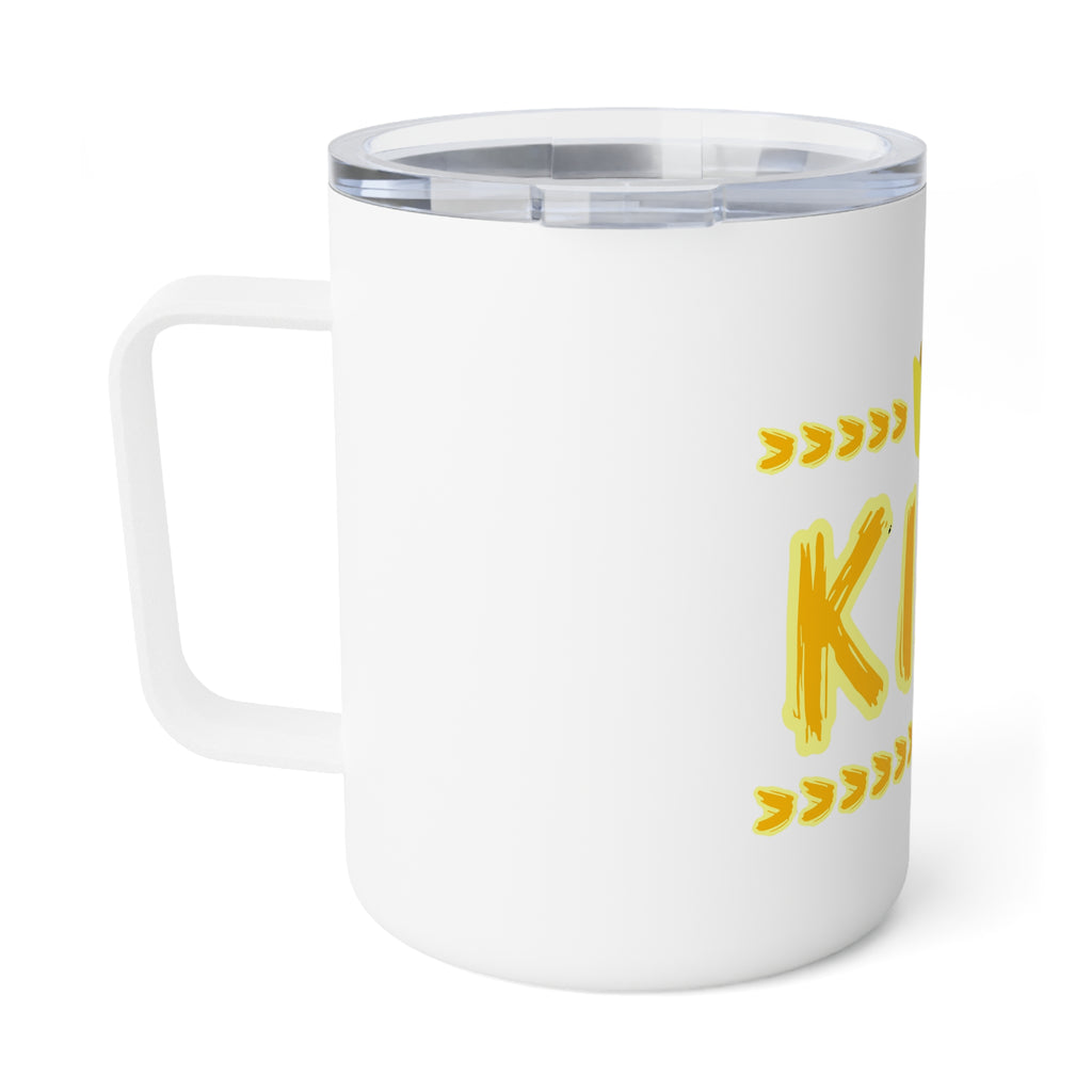 "King" insulated - yellow graphic - Coffee Mug, 10oz