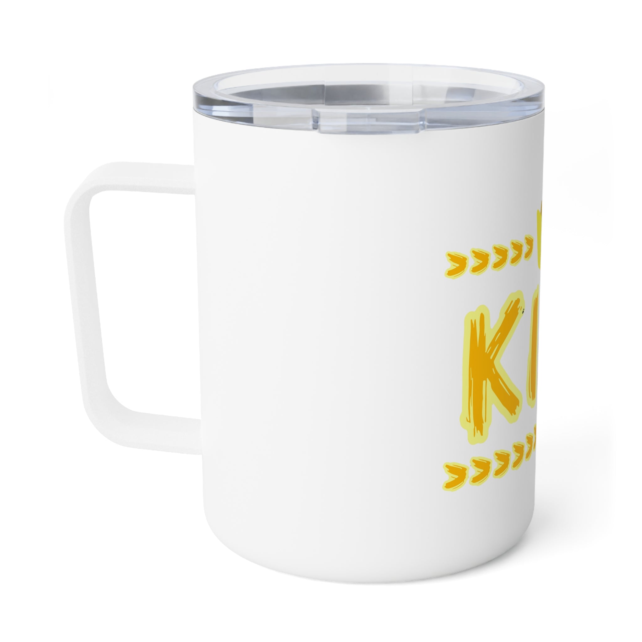"King" insulated - yellow graphic - Coffee Mug, 10oz