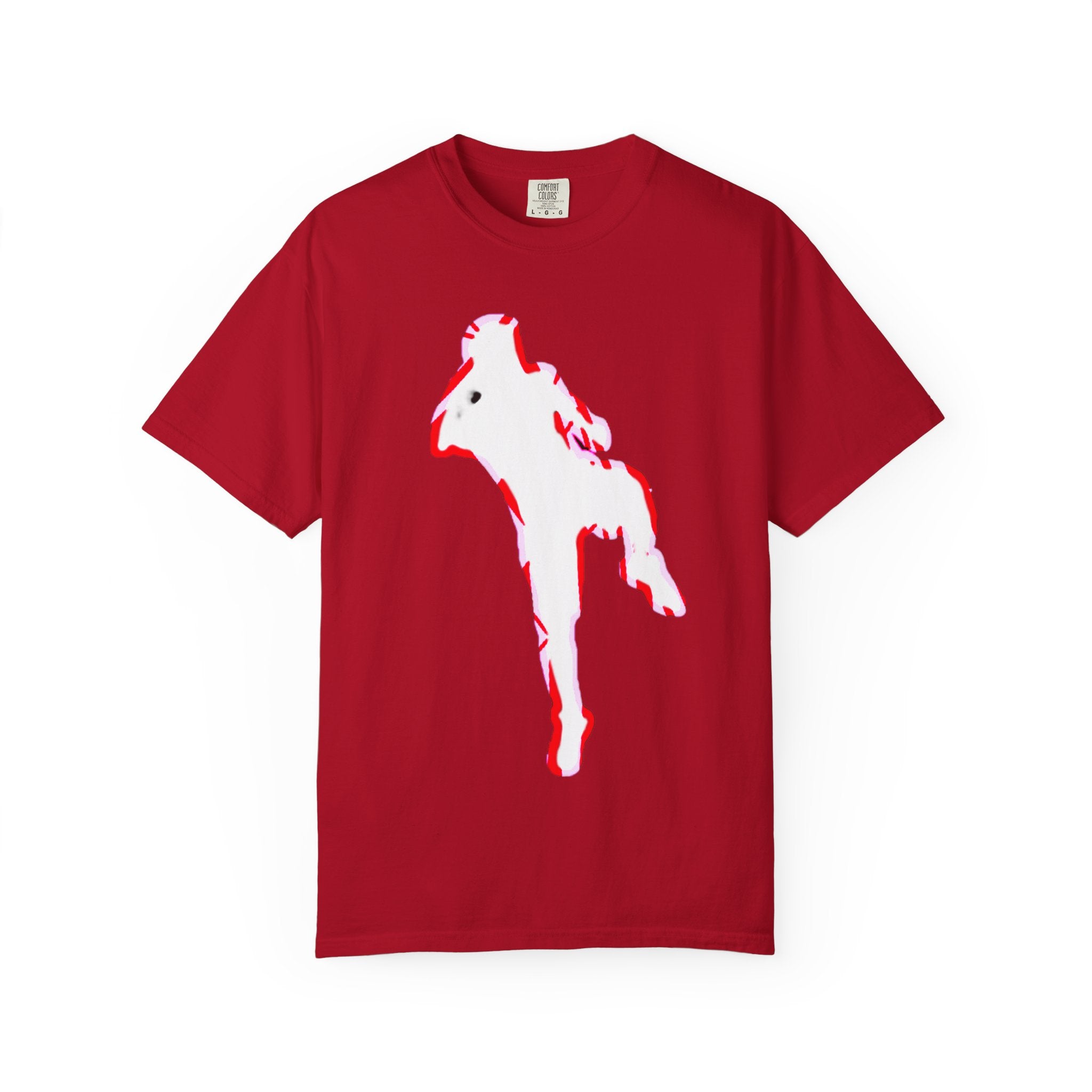 Artistic Unisex Garment-Dyed T-Shirt with Vibrant Design