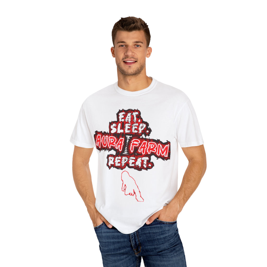 Unisex Farm Life T-shirt - Eat Sleep Aura Farm Repeat, Perfect for Farmers, Casual Wear, Gifts for Nature Lovers, Farm Stay [...]
