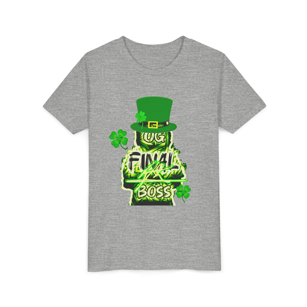 Youth Tee — "OG Final Boss" St. Patrick's Day Leprechaun Graphic