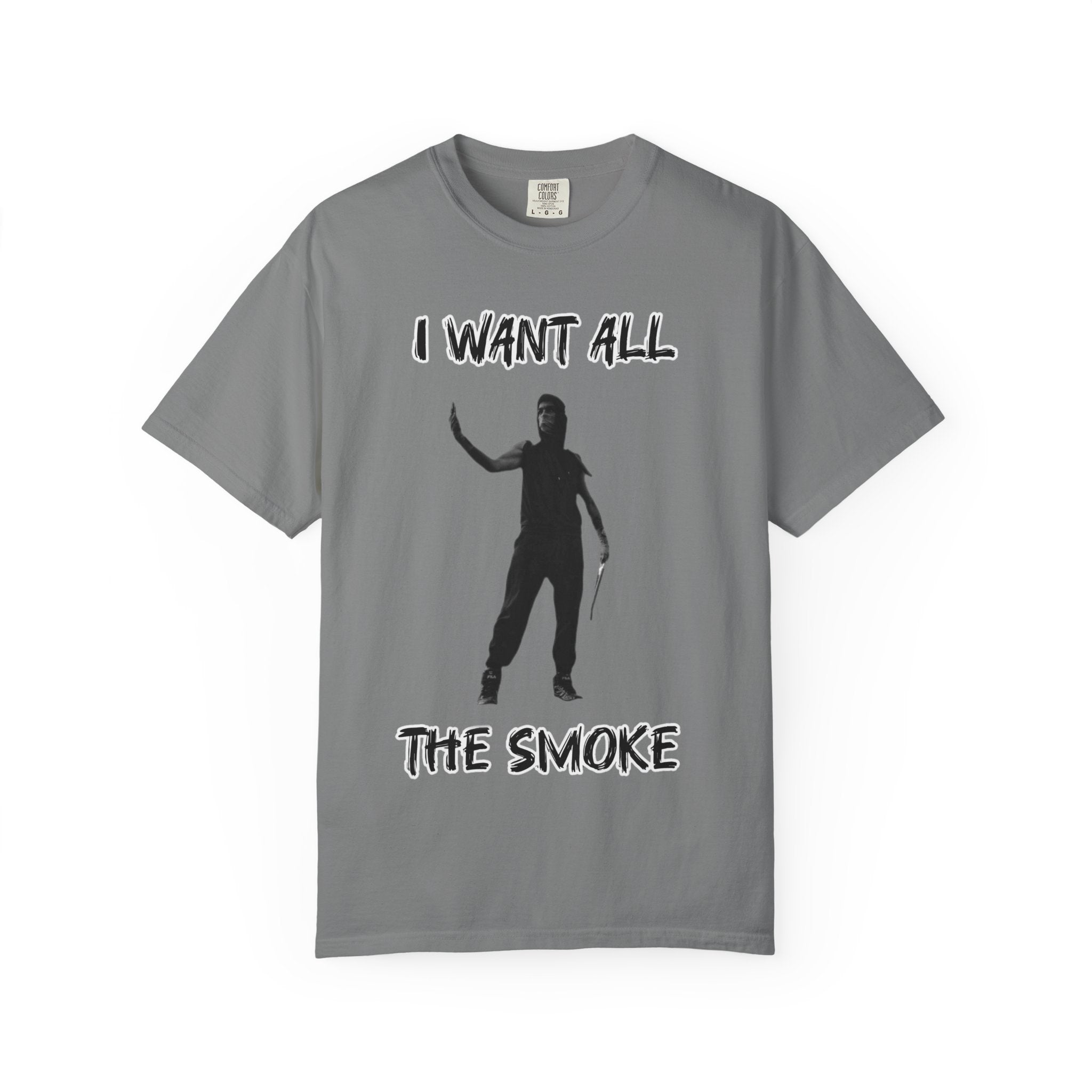I Want All The Smoke T-Shirt — Fighter Silhouette Combat Tee