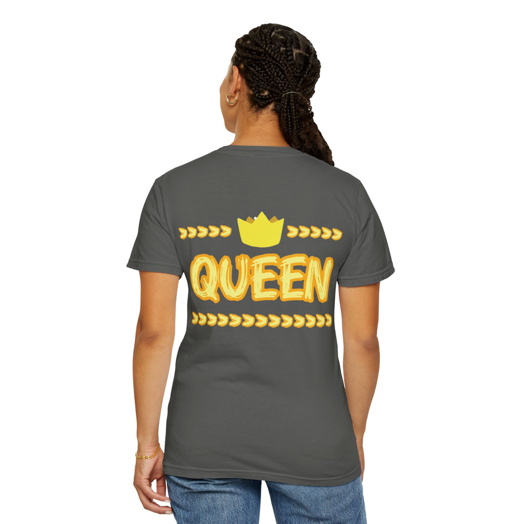 Queen Graphic T-Shirt — Yellow Crown Casual Tee