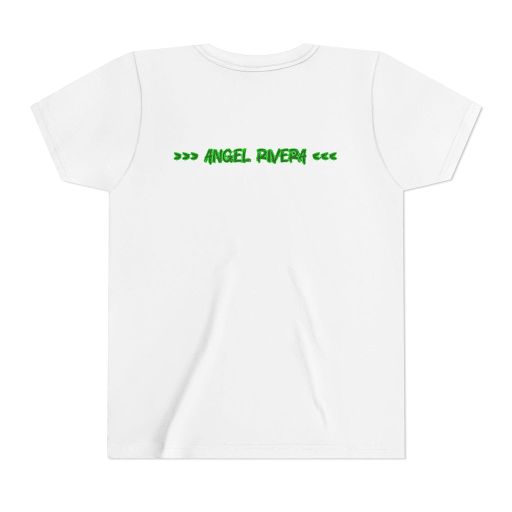 Youth Tee - 'I Trust Nobody' Neon Green Broken Heart Graphic
