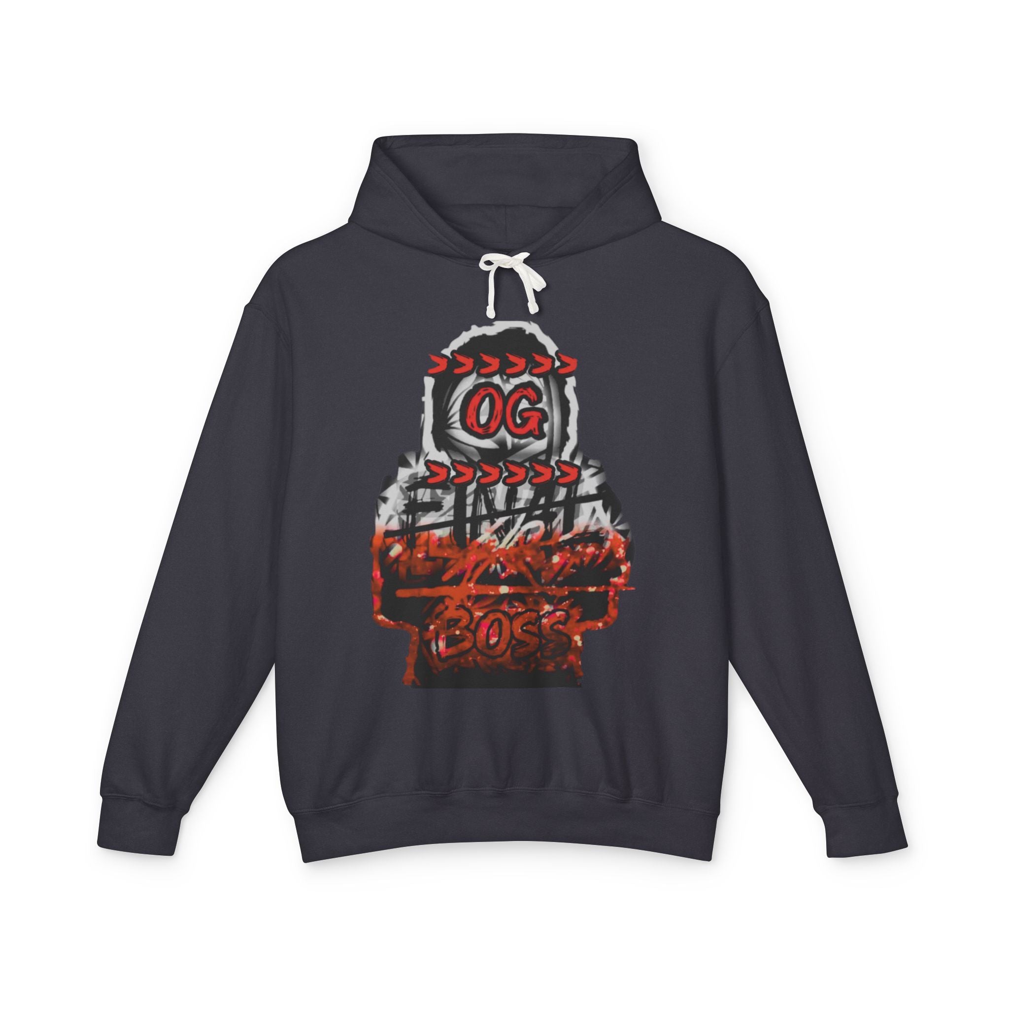 OG Streets Graphic Hoodie — Red Black Urban Skate Pullover