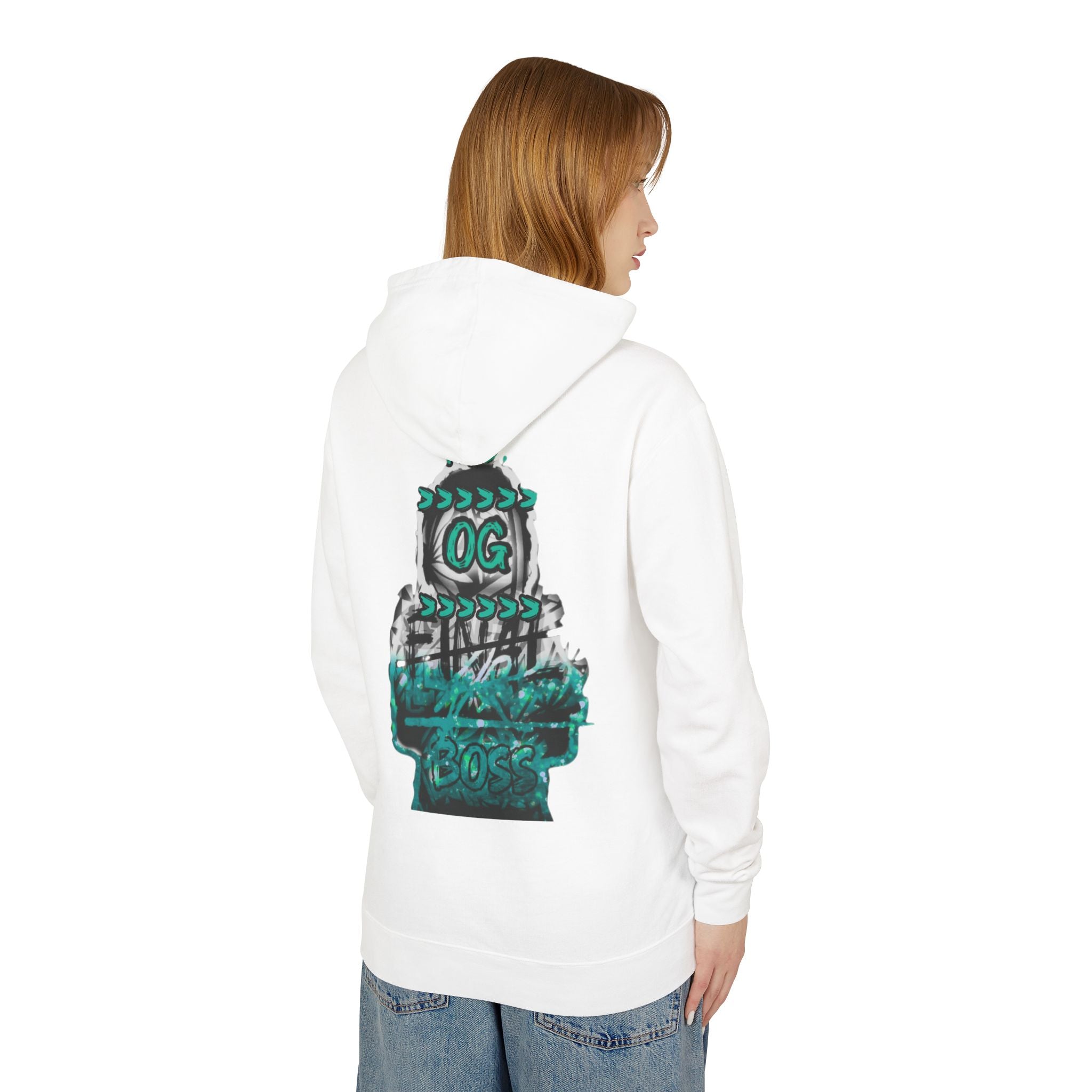 OG Stack Graphic Hoodie — Retro Teal Streetwear Pullover