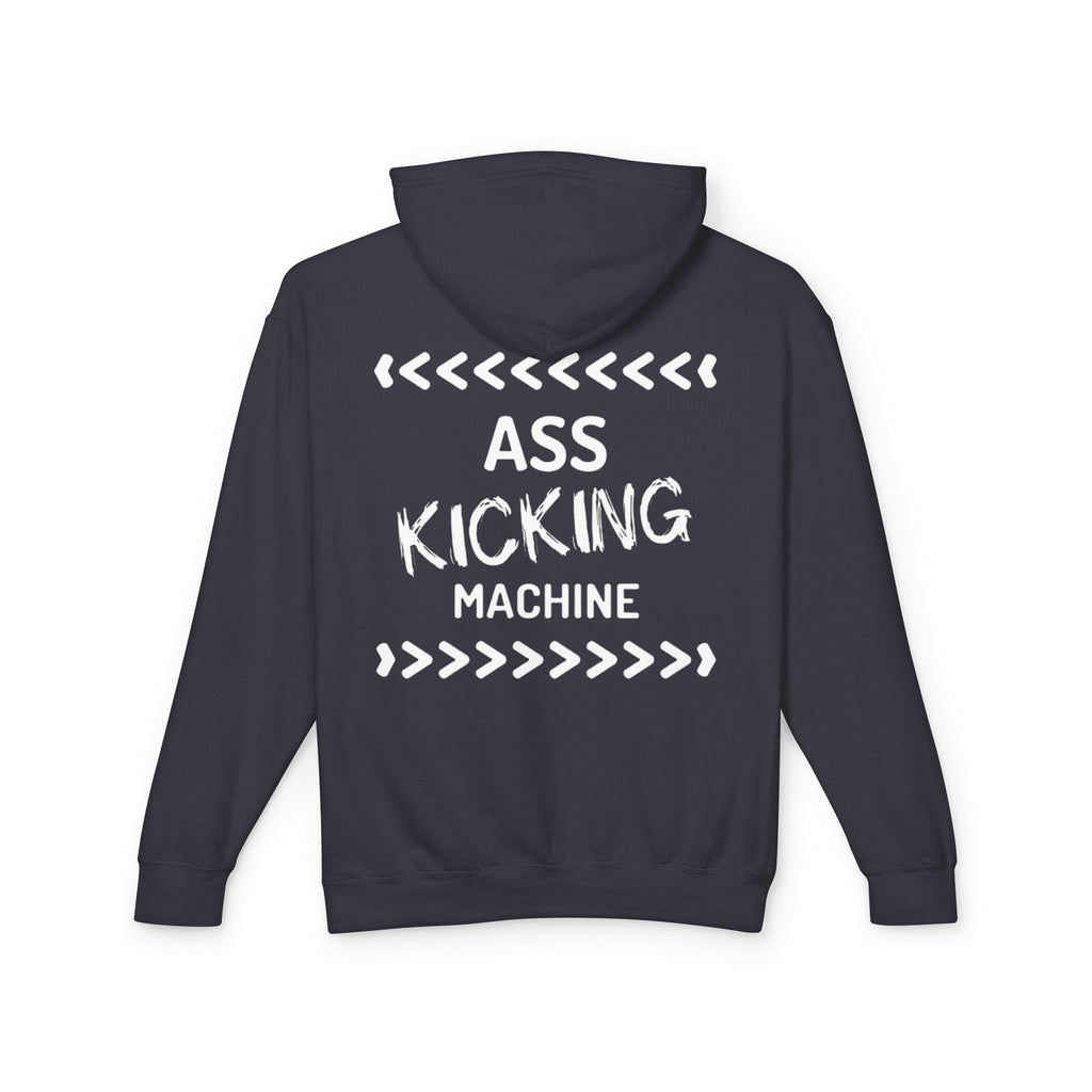 Hoodie — "Ass Kicking Machine" Lightweight Casual Pullover
