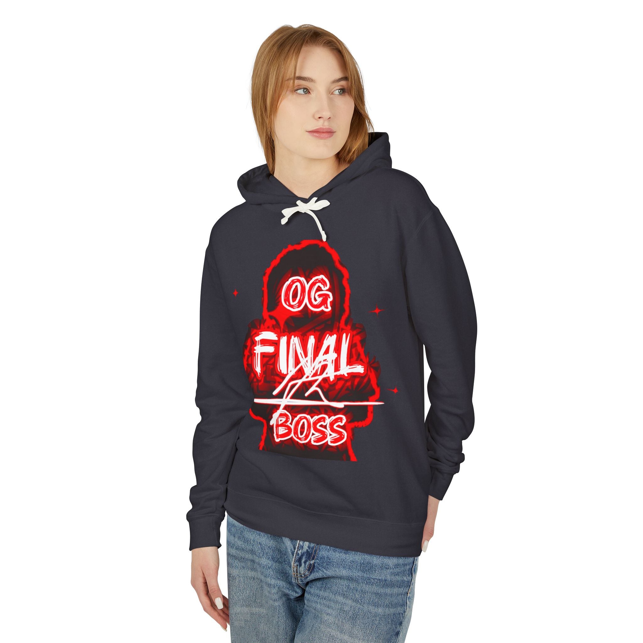 OG Final Boss Hoodie — Ruby graphic Pullover