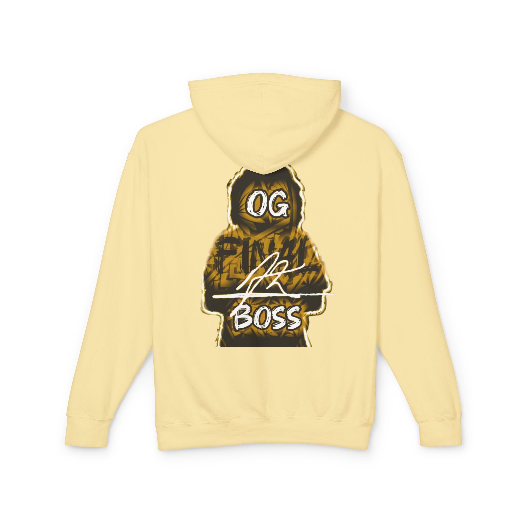OG final Boss Hoodie — Vintage yellow Streetwear Graphic Hoodie