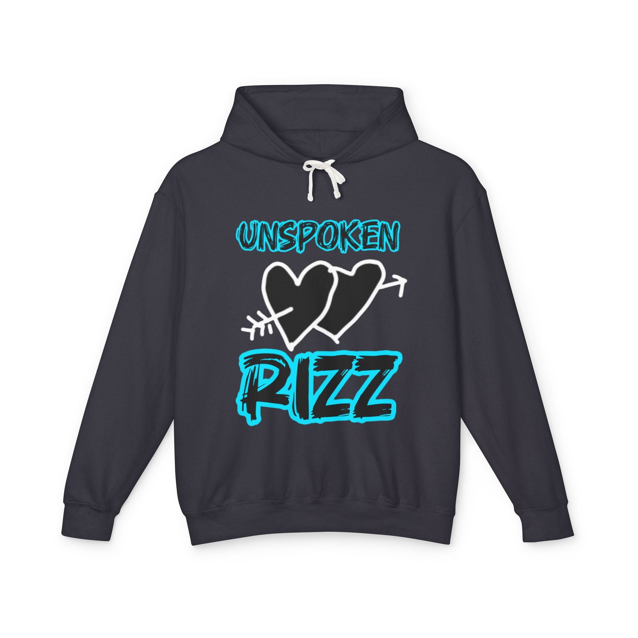 Unspoken Rizz Hoodie — Graphic Heart Streetwear Pullover