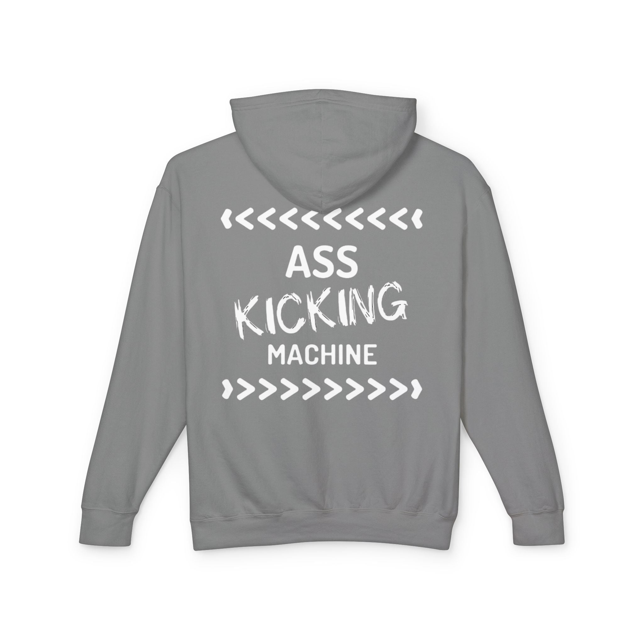 Hoodie — "Ass Kicking Machine" Lightweight Casual Pullover