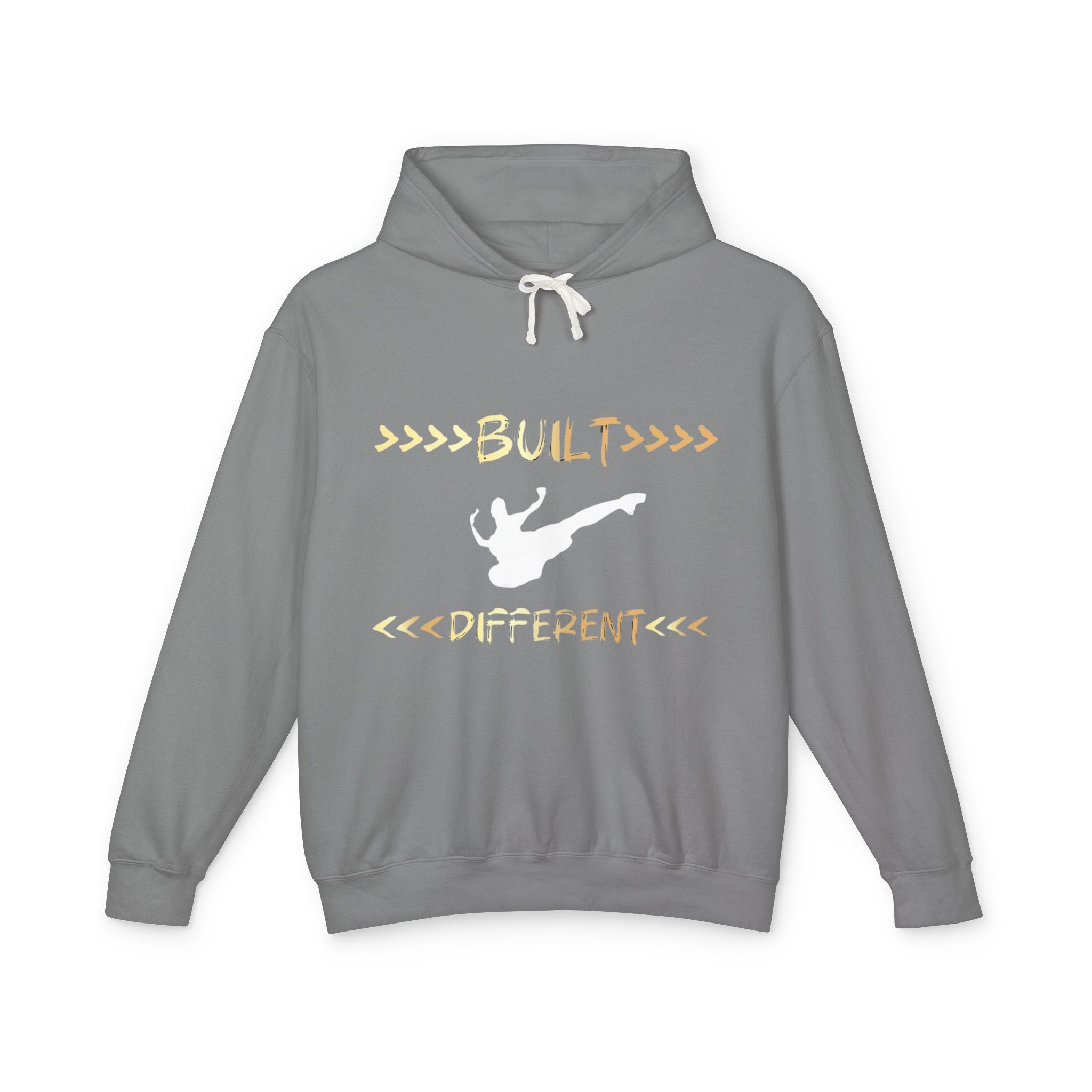 Built Different Martial Arts Hoodie — Karate Kick Graphic Pullover
