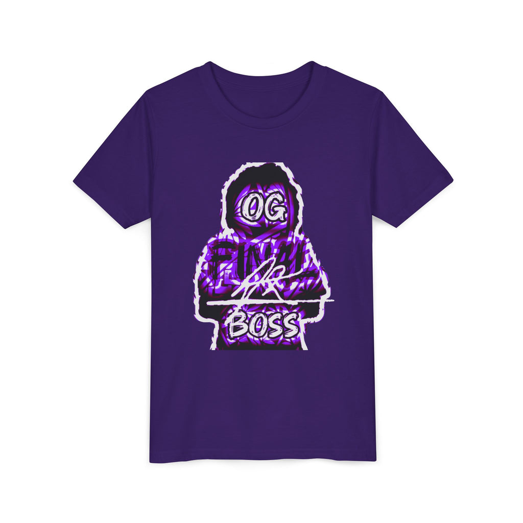 OG Final Boss Youth T‑Shirt — Purple Gamer Hoodie Graphic Tee for Kids