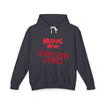 I Don't Give a F*ck Hoodie — Breaking News Graphic Lightweight Hooded Sweatshirt