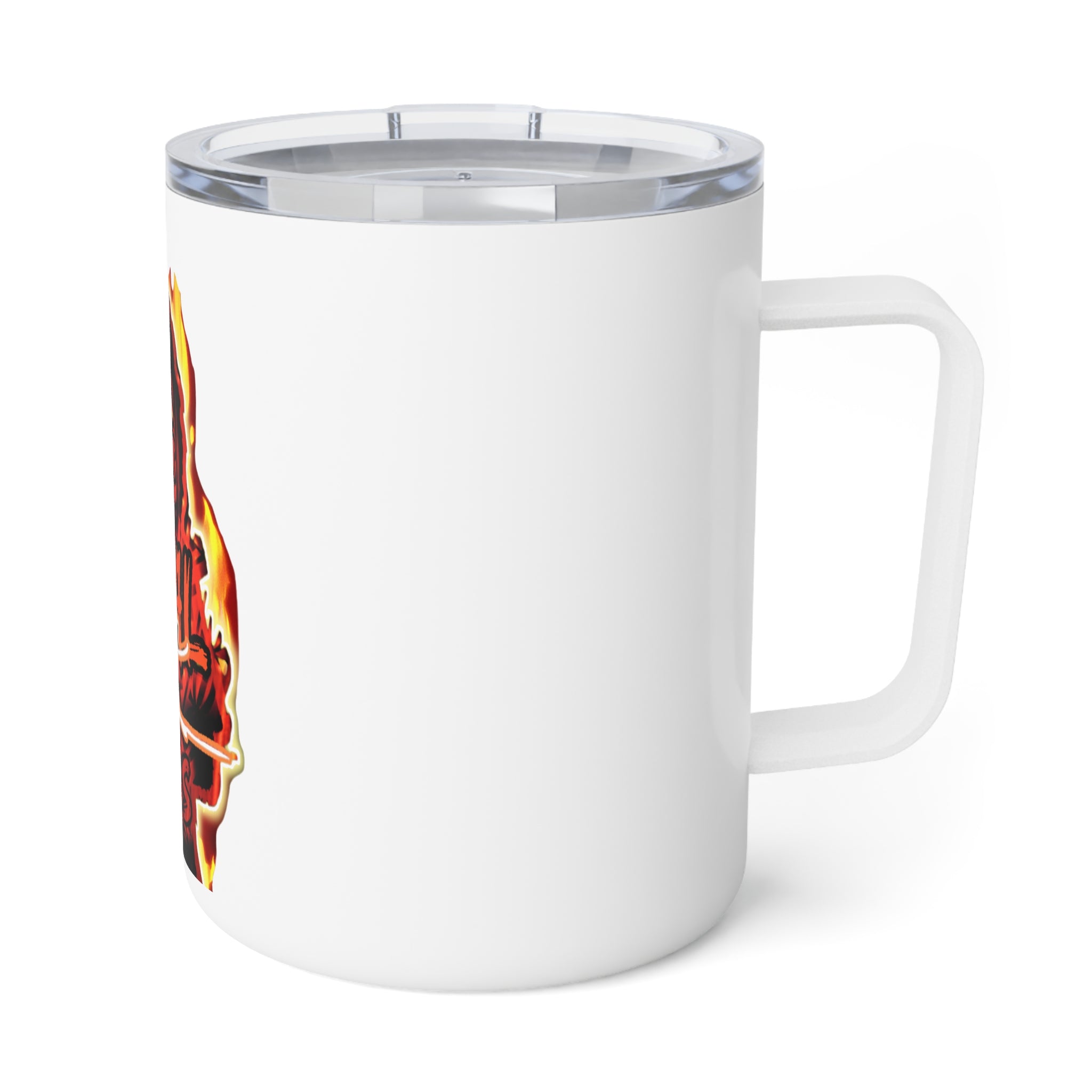 OG Final Boss Coffee Mug – 10oz - Flame Orange - Insulated Travel Tumbler