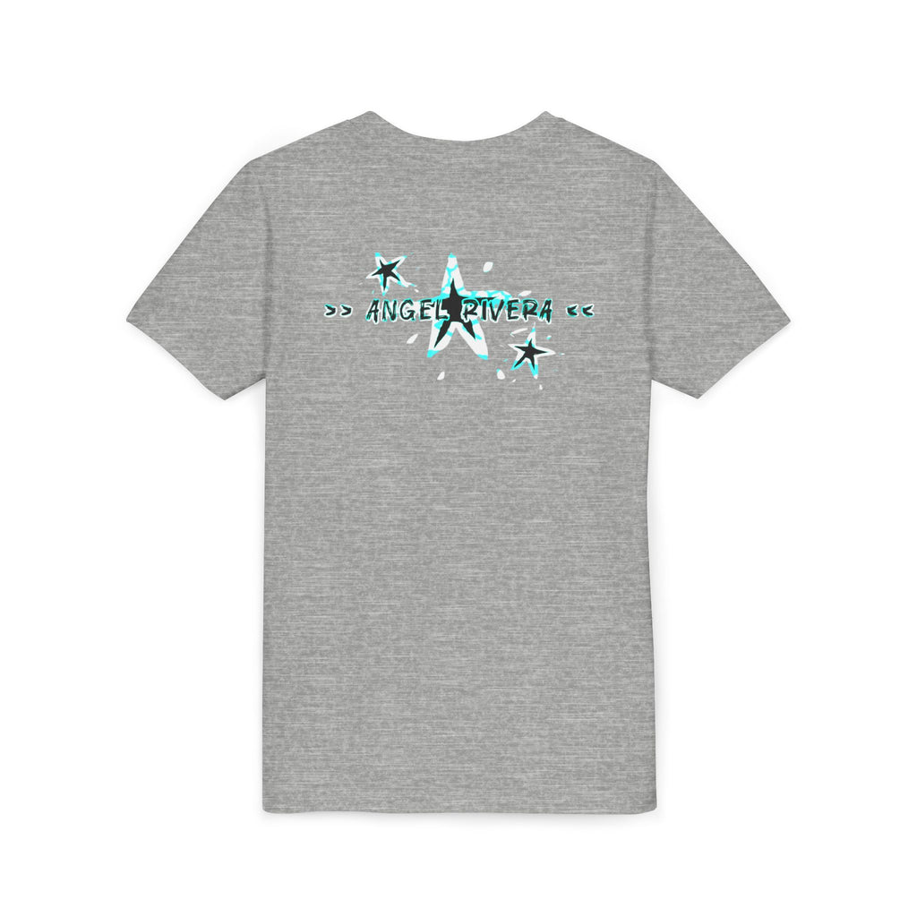 Youth Tee — "OG Final Boss" Graphic Shirt with Cyan Star Nameback